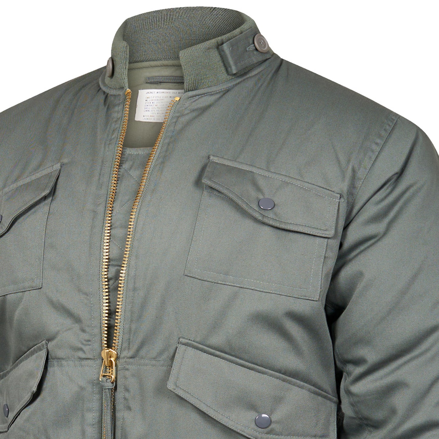Flight Jacket Padded Helicopter Pilot Bomber Grey