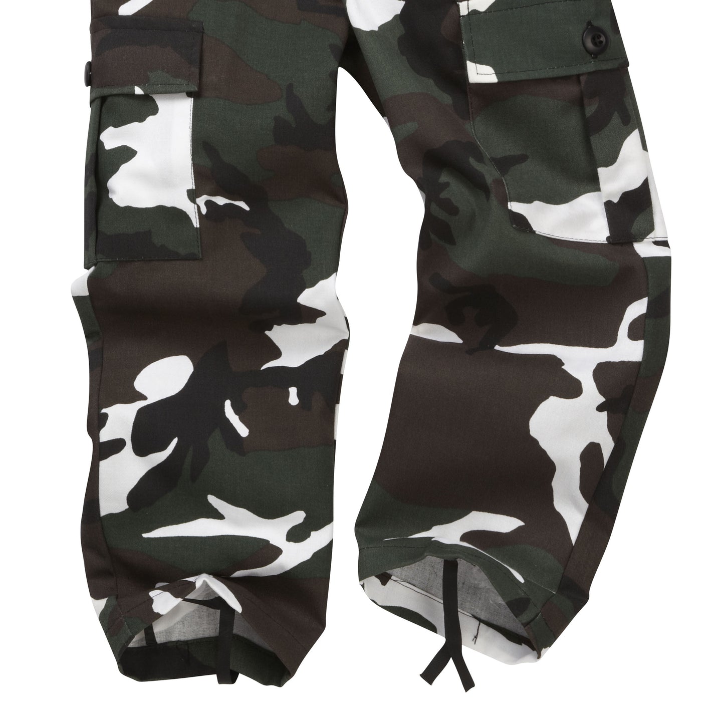 Kids Trousers Army Camo Combat Pants Green