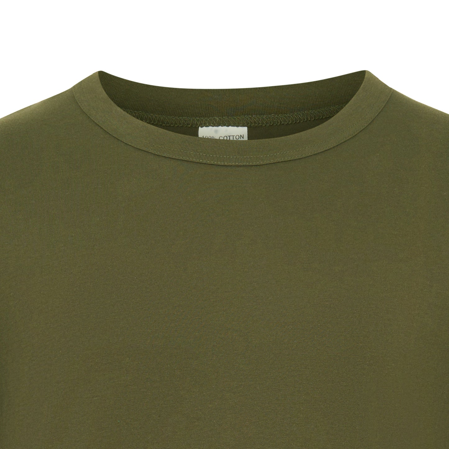 Army T-Shirt Military Style Combat Cotton Long Sleeve Top Olive