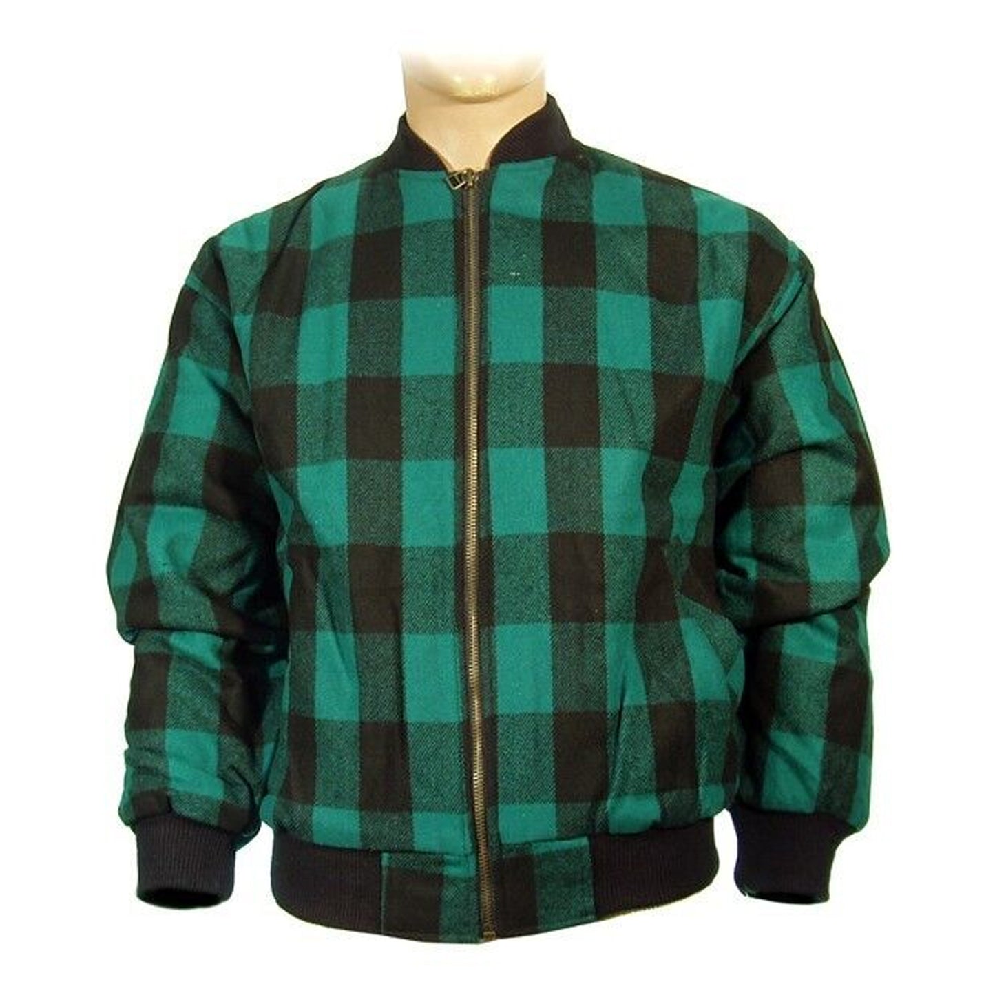 Bomber Jacket Lumber Checked Harrington Coat Forest And Black Checked