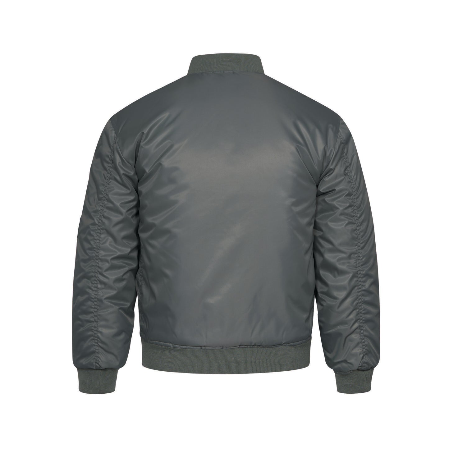 Bomber Jacket Padded MA1 Flight Coat Gun Metal / Grey