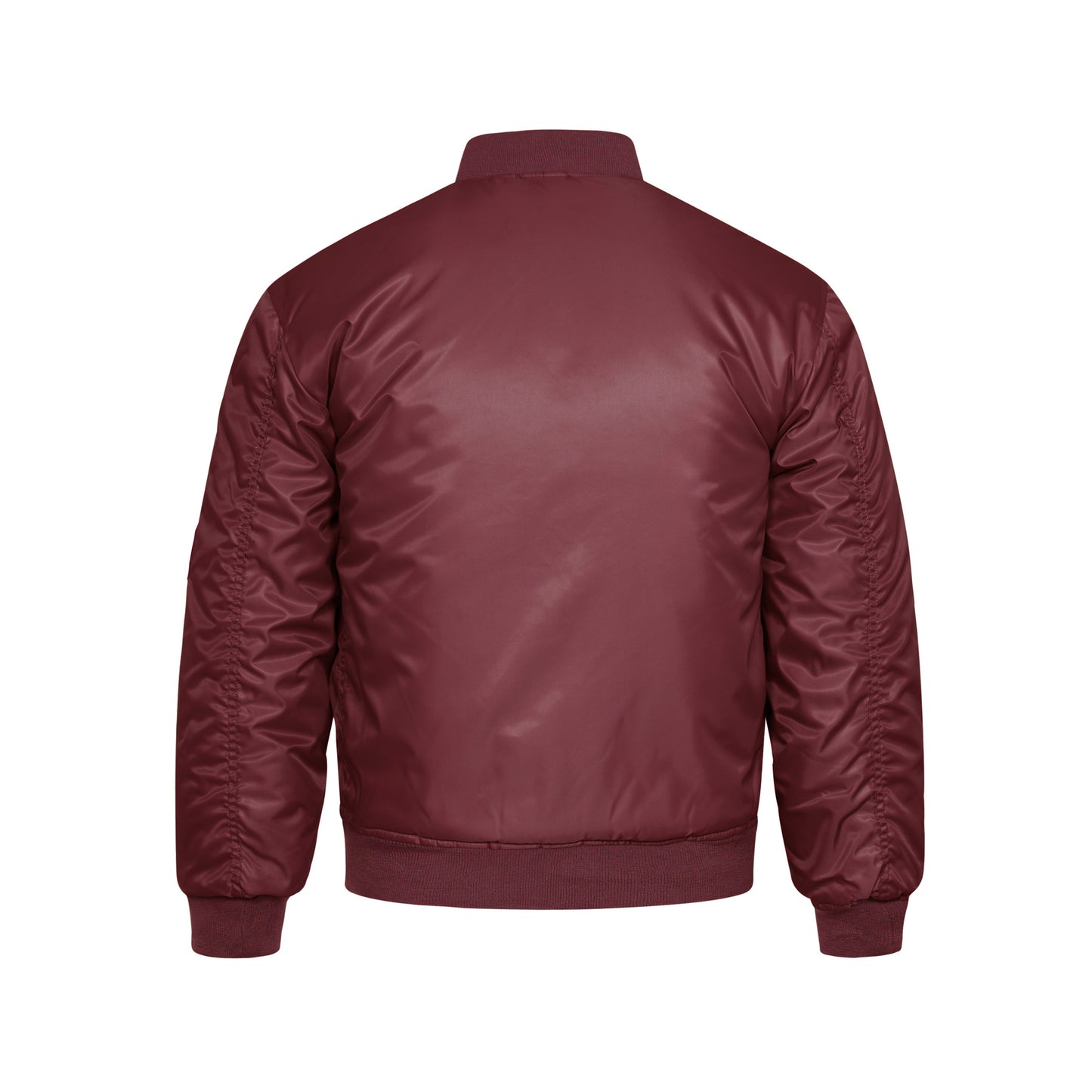 Bomber Jacket Padded MA1 Flight Coat Maroon