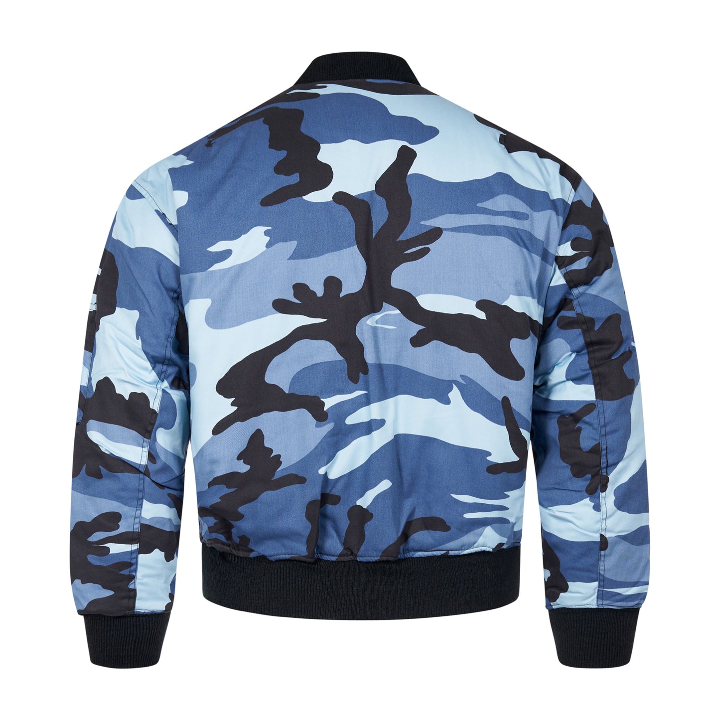 Bomber Jacket Padded MA1 Flight Coat Midnight Camo