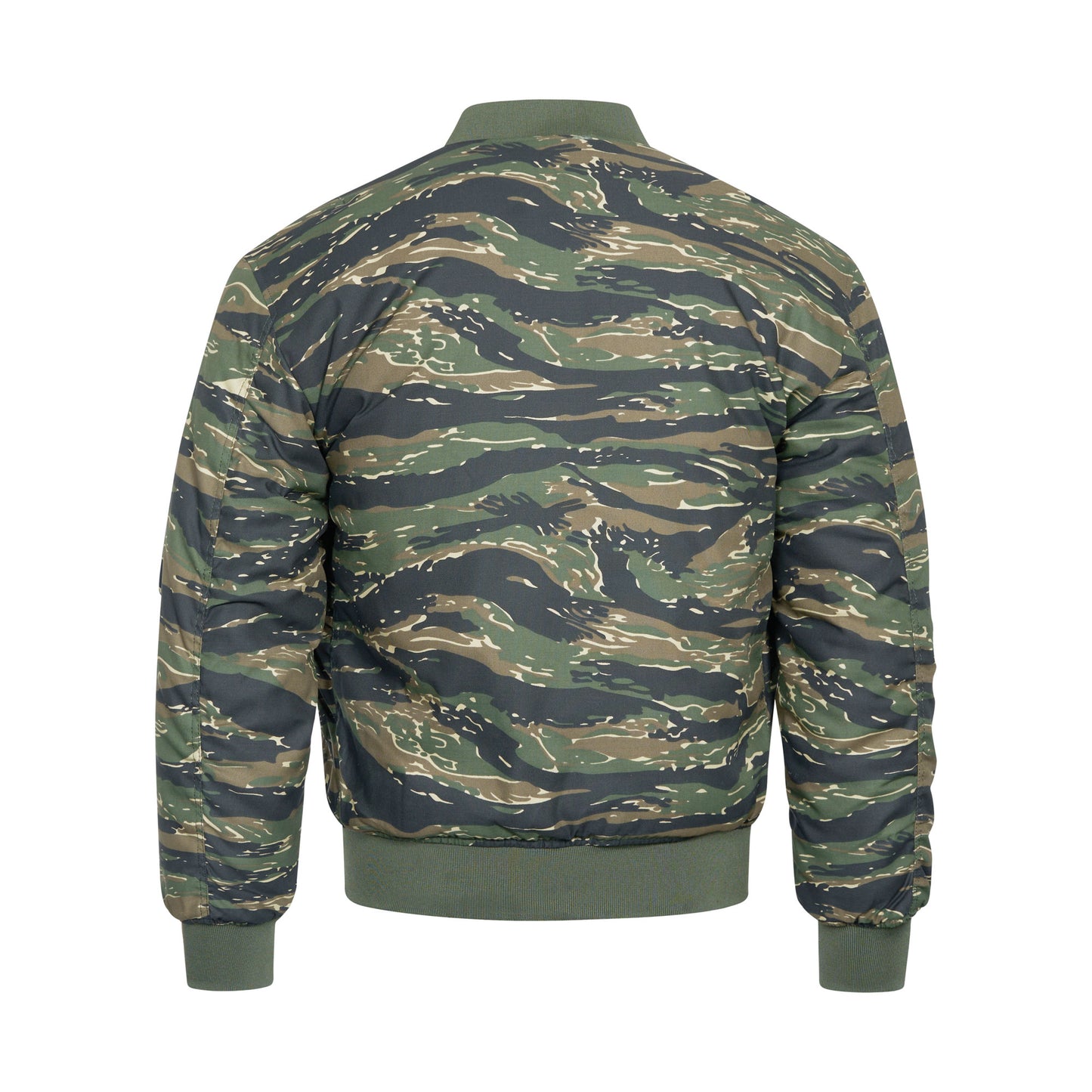Bomber Jacket Padded MA1 Flight Coat Tiger Camo