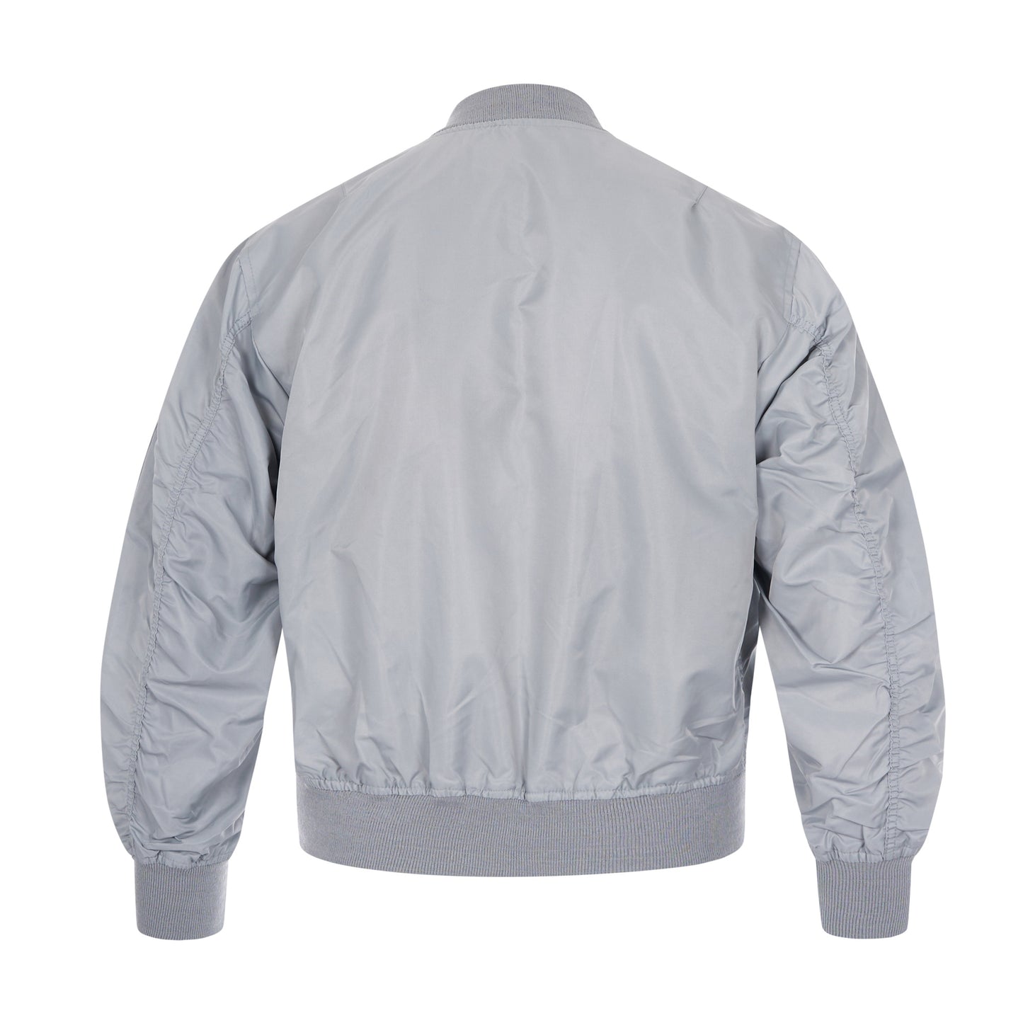 Bomber Jacket MA1 Unpadded Lightweight Flight Coat Silver