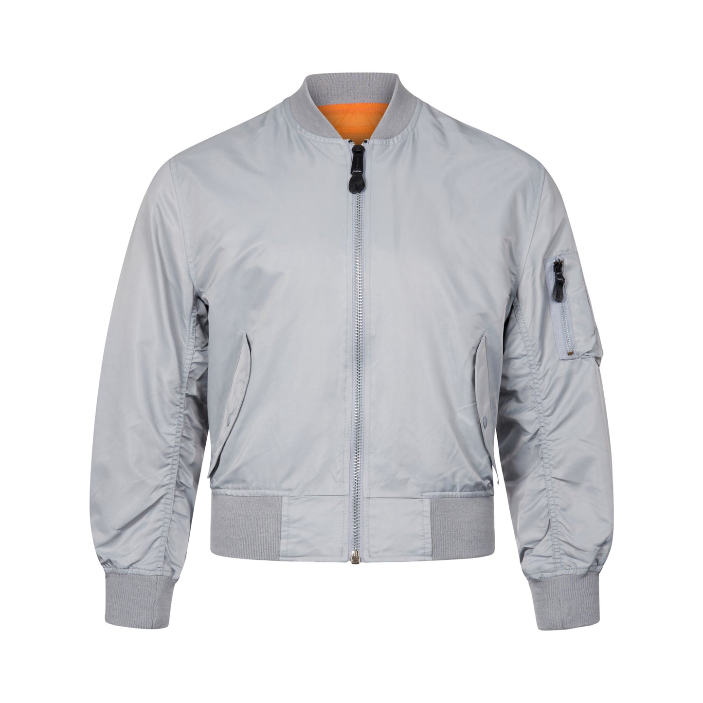 Bomber Jacket MA1 Unpadded Lightweight Flight Coat Silver
