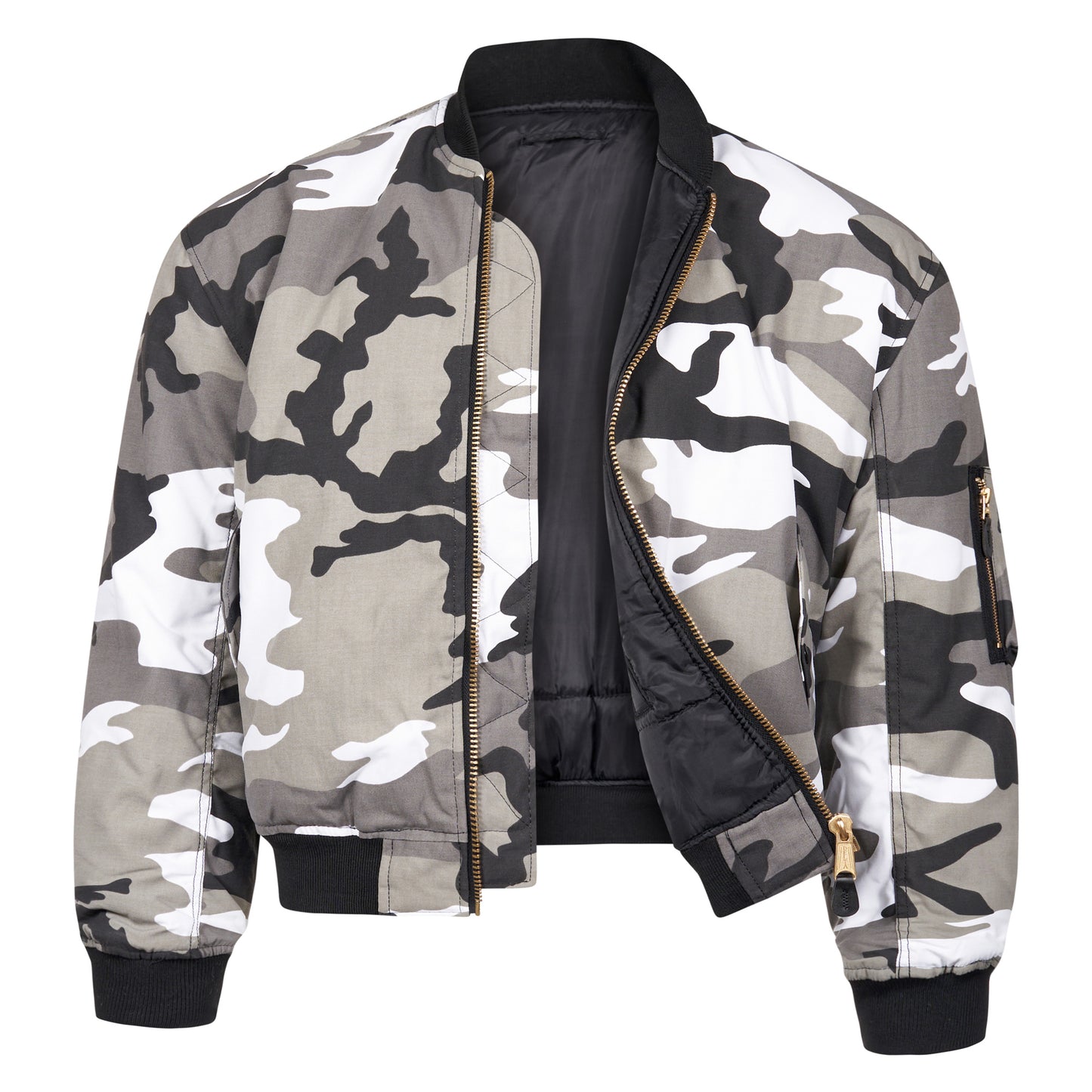 Bomber Jacket Padded MA1 Flight Coat Urban Camo