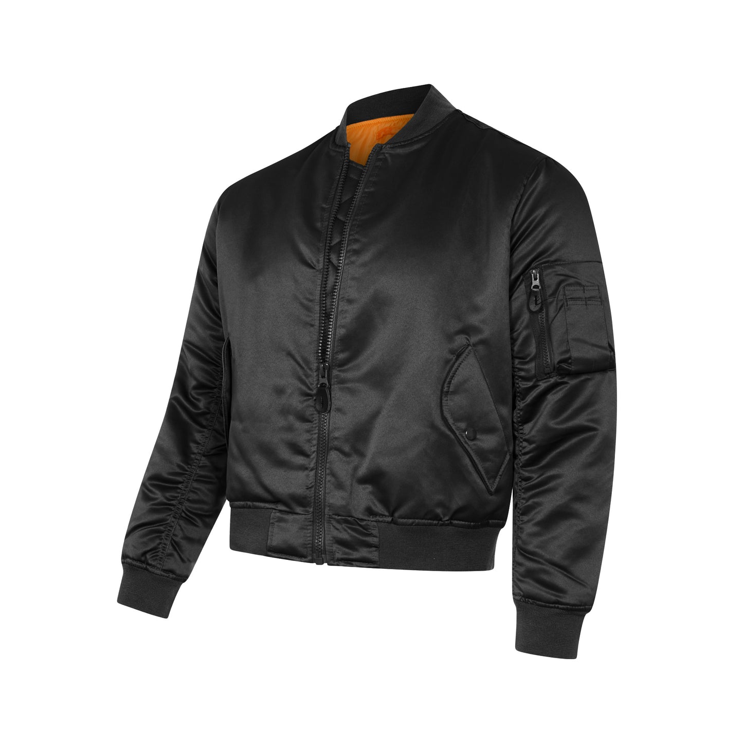MA1 Fitted Bomber Jacket Black