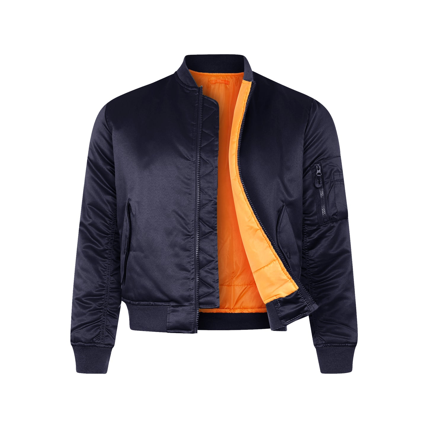 MA1 Fitted Bomber Jacket Navy
