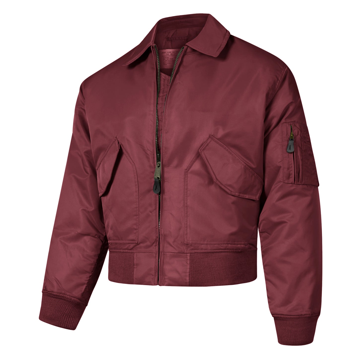 Bomber Jacket Flight Padded Coat MA2 CWU Maroon