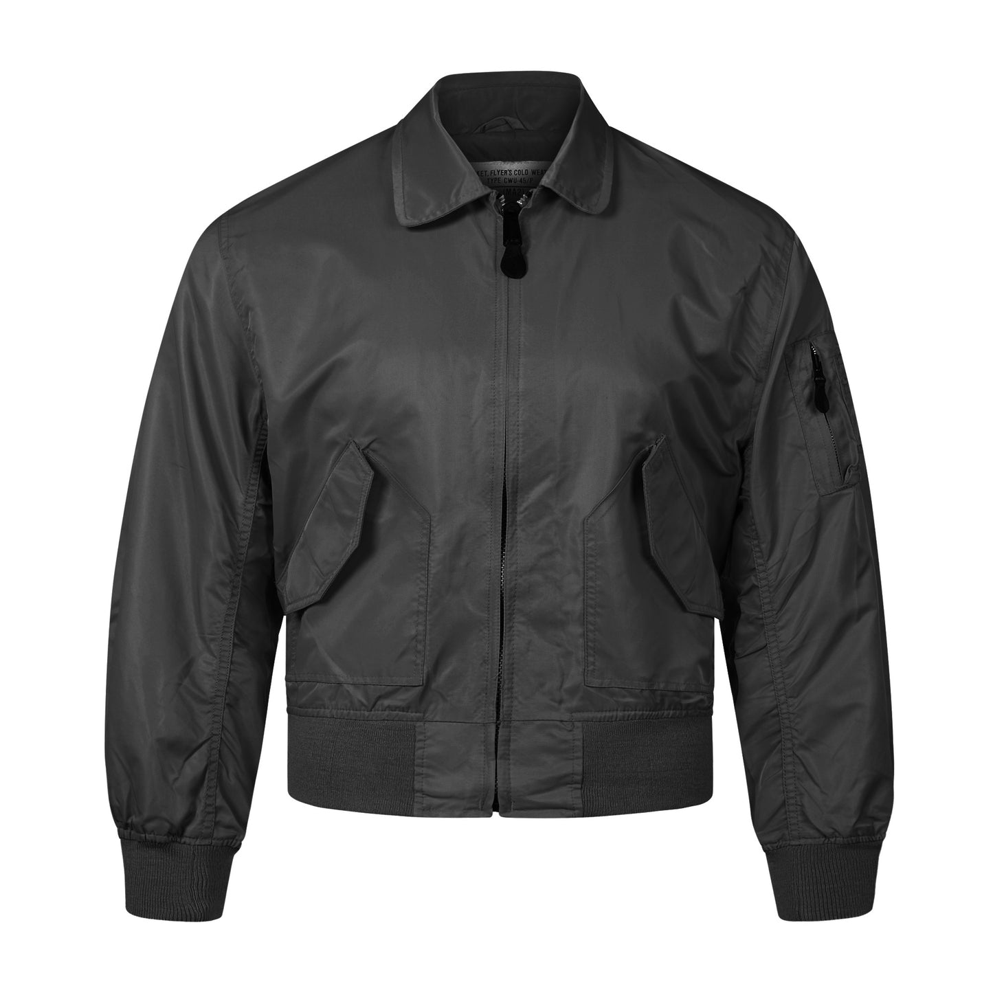 Bomber Jacket MA2 CWU Unpadded Lightweight Flight Coat Black