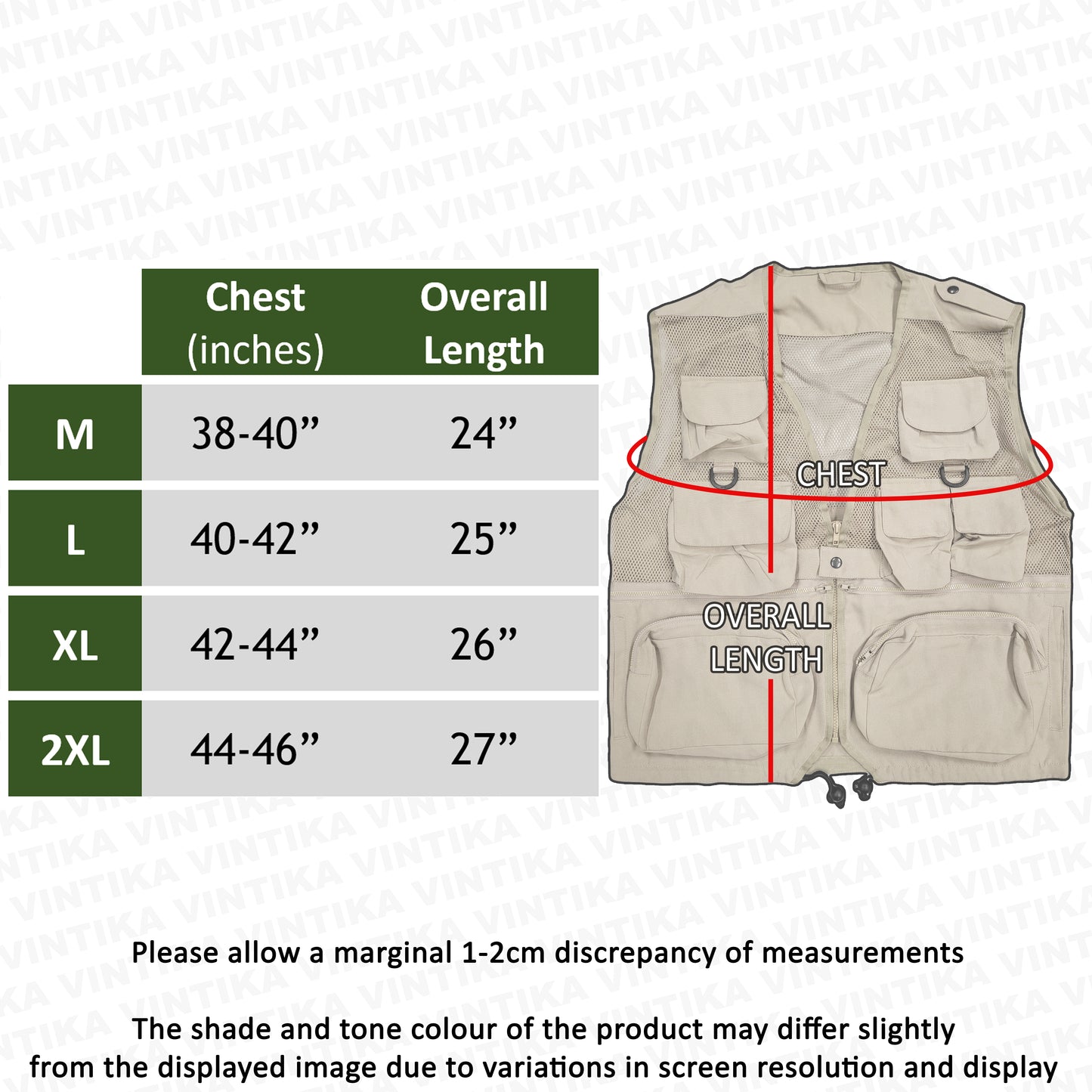 Original US Army Vest Multi Pocket Mesh Top Beige