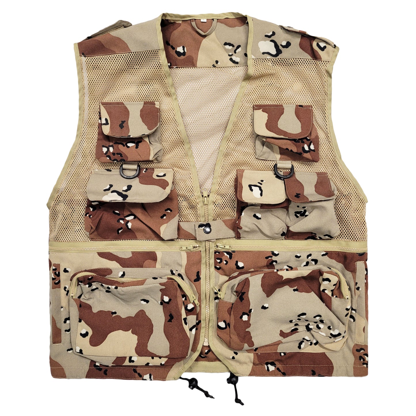 Original US Army Vest Multi Pocket Mesh Top US Desert (6D)