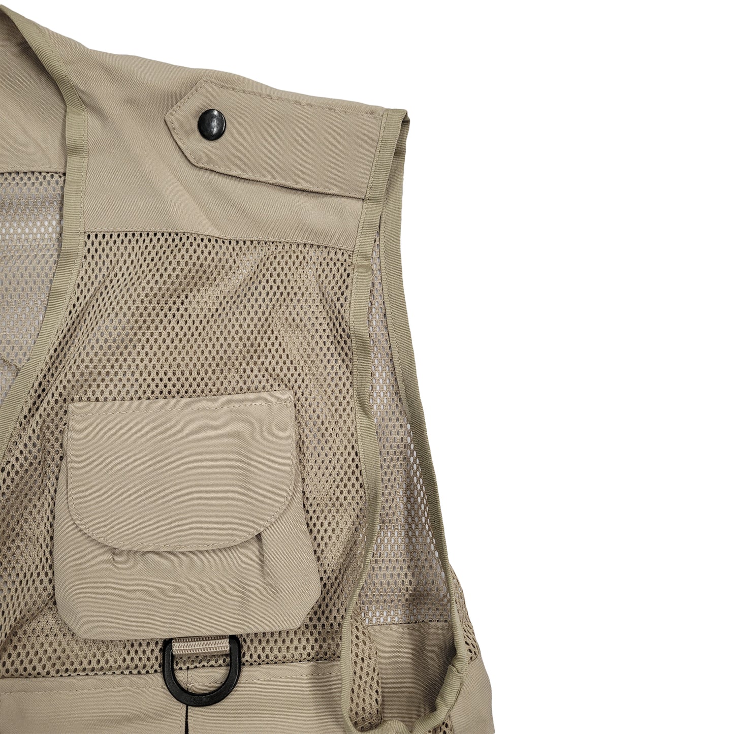 Original US Army Vest Multi Pocket Mesh Top Beige