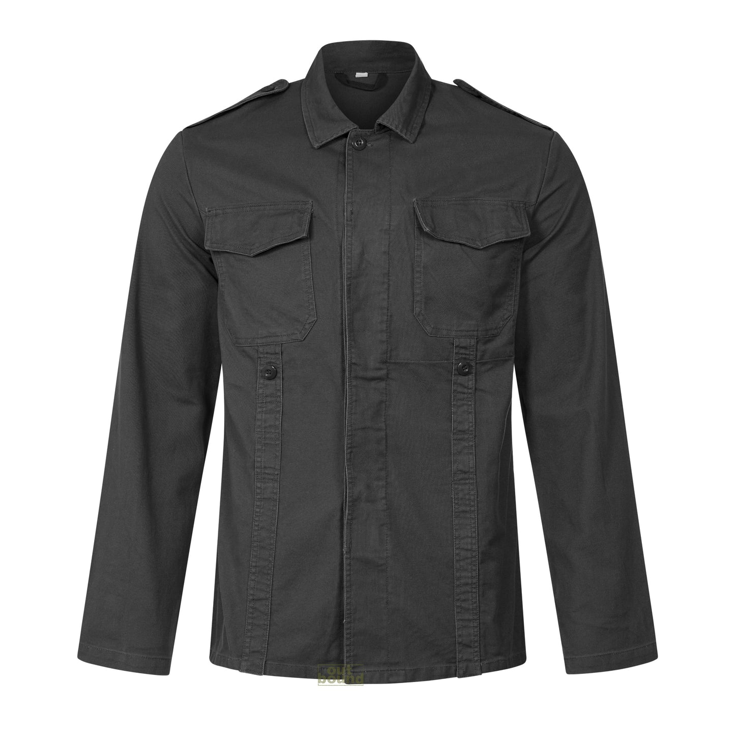 Moleskin Jacket Durable Heavy Duty Cotton Combat Cargo Top Black
