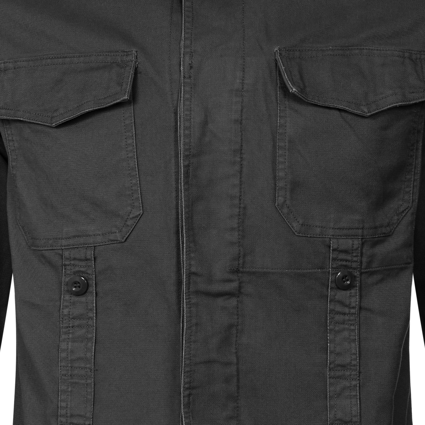 Moleskin Jacket Durable Heavy Duty Cotton Combat Cargo Top Black