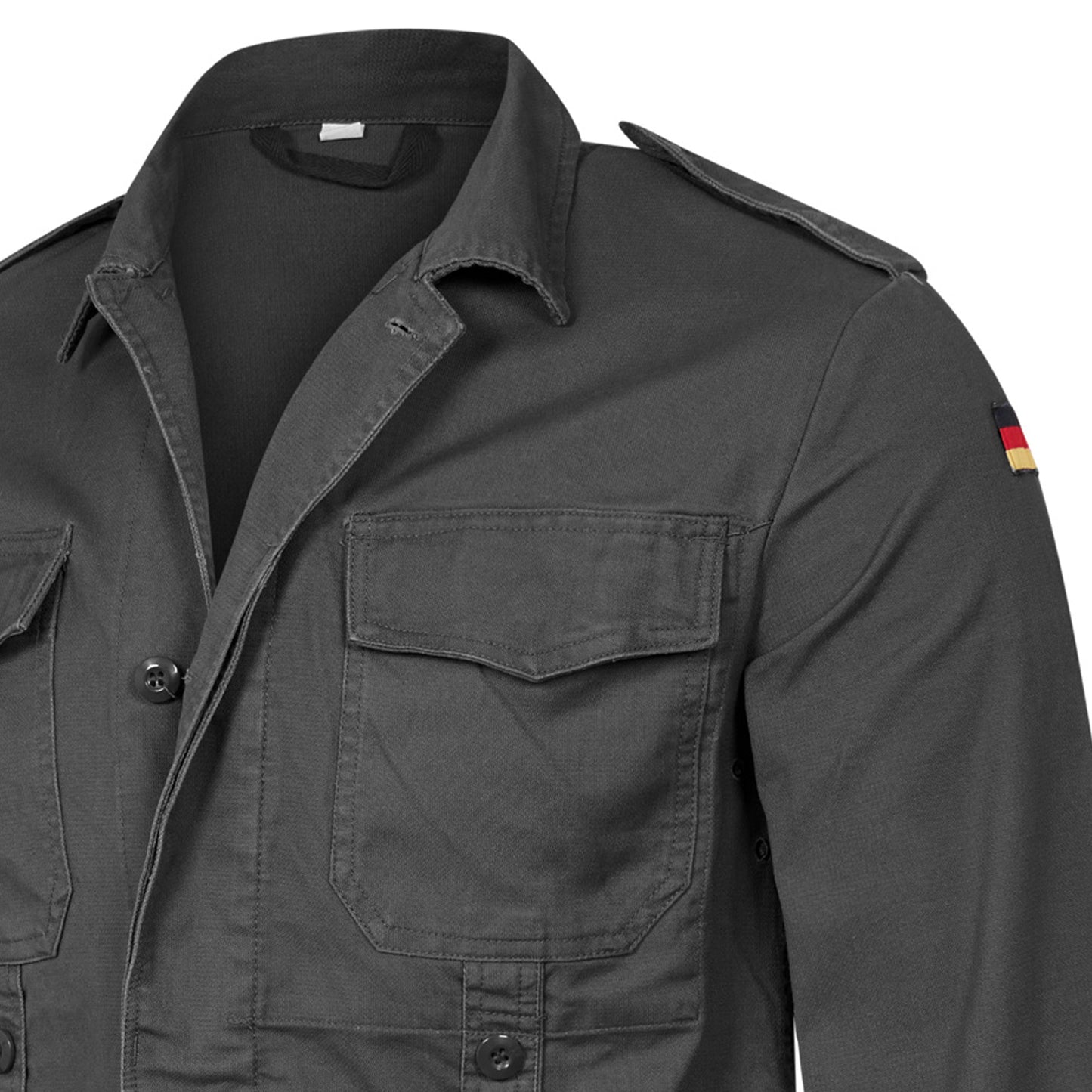 Moleskin Jacket Durable Heavy Duty Cotton Combat Cargo Top Black