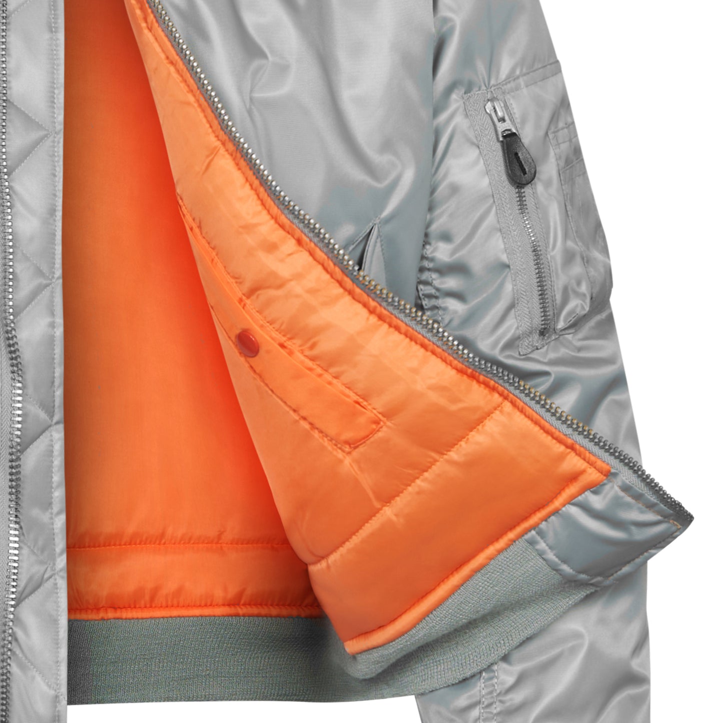 Original US MA1 Flight Jacket Padded Bomber Concord Silver