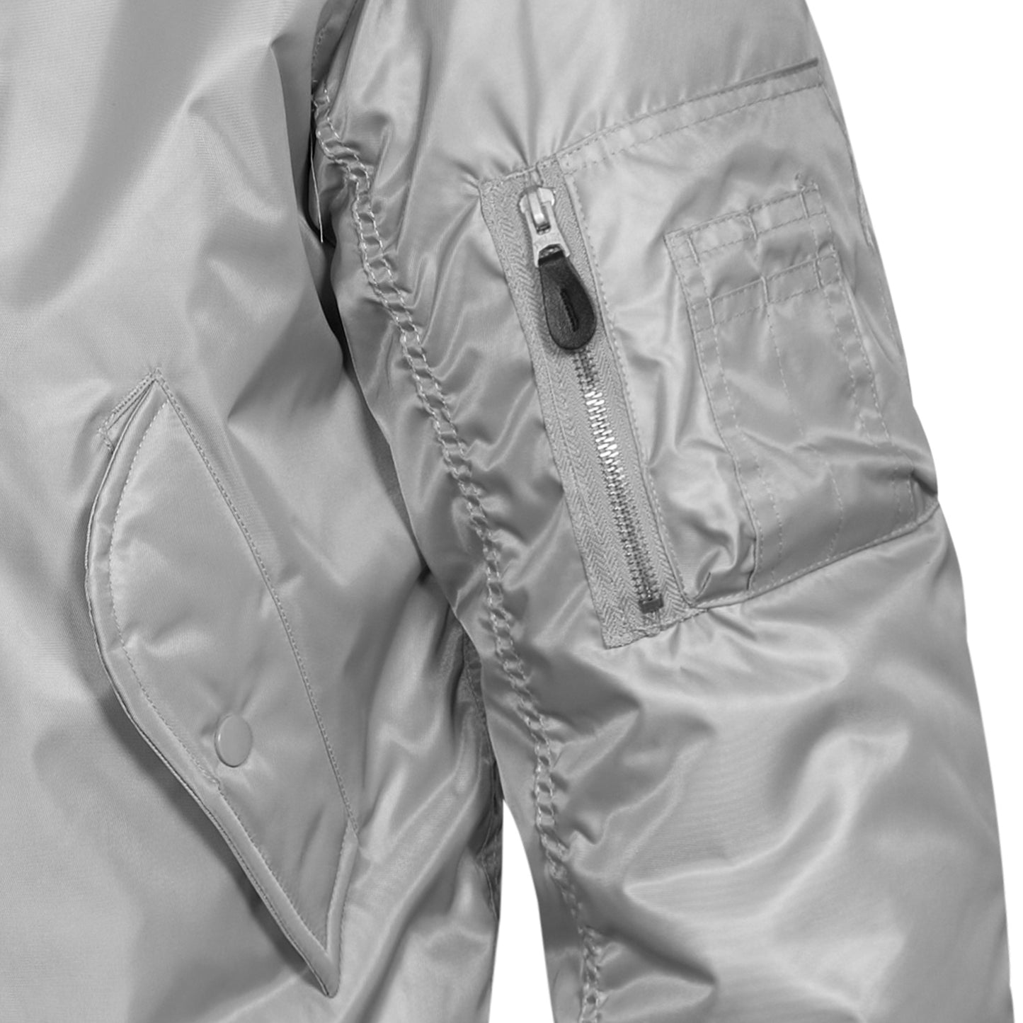 Original US MA1 Flight Jacket Padded Bomber Concord Silver