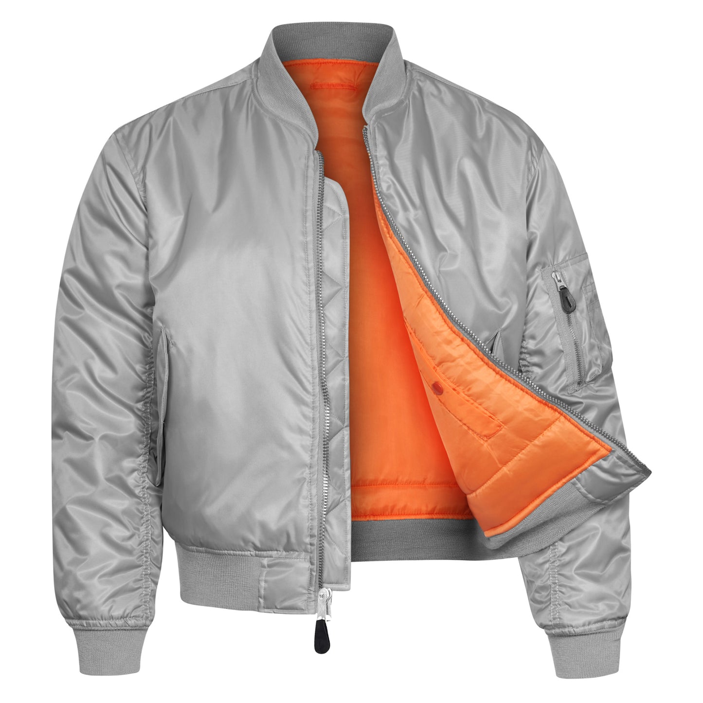 Original US MA1 Flight Jacket Padded Bomber Concord Silver
