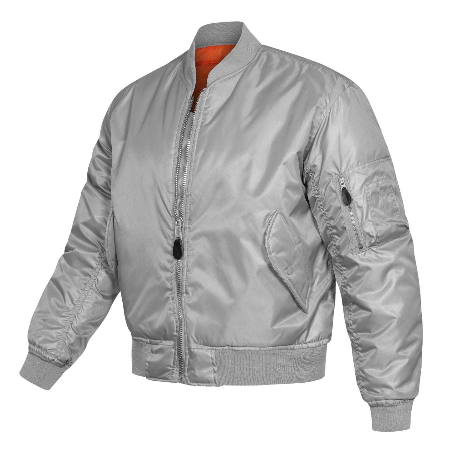 Original US MA1 Flight Jacket Padded Bomber Concord Silver