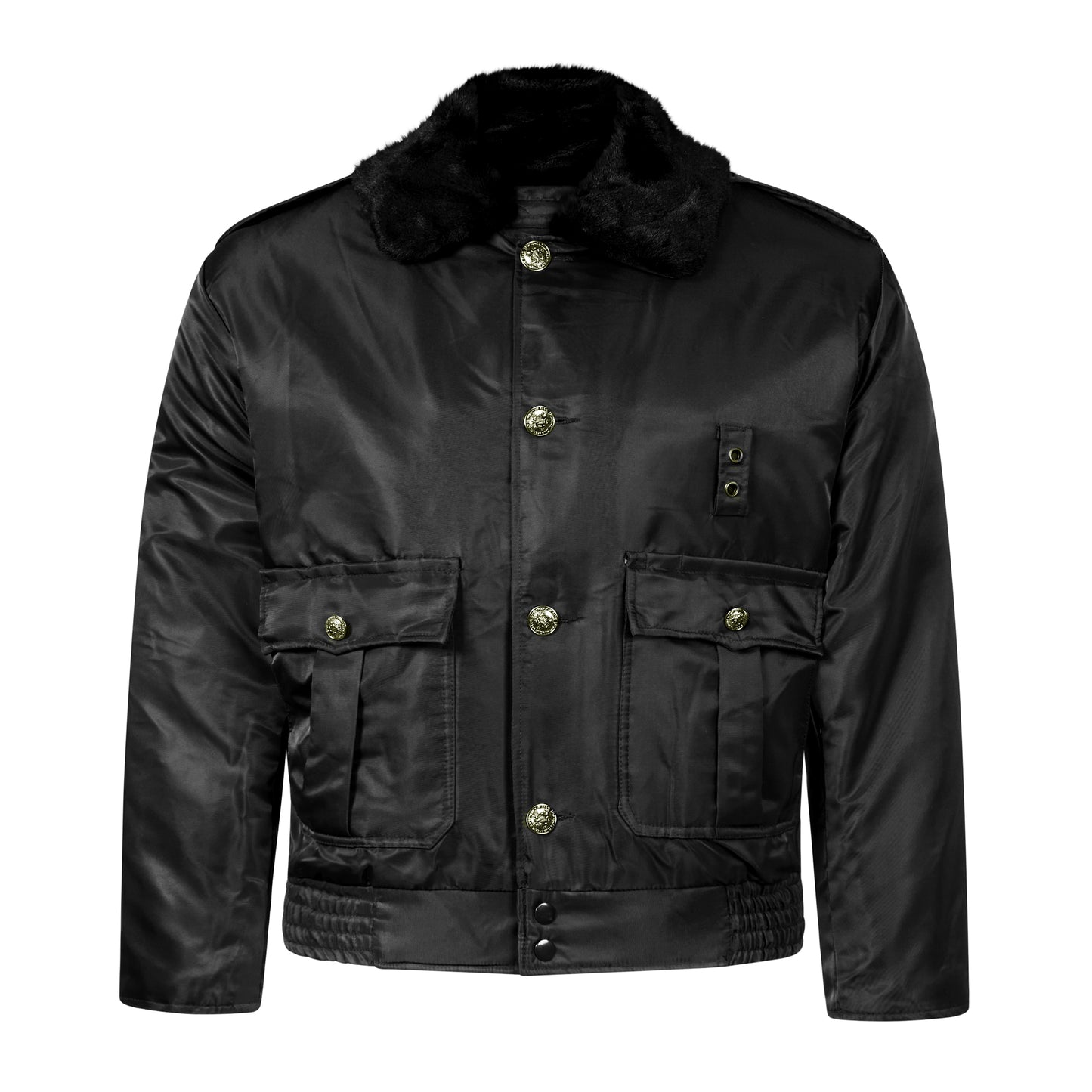 Padded Jacket NYPD Style Insulated Bomber Black
