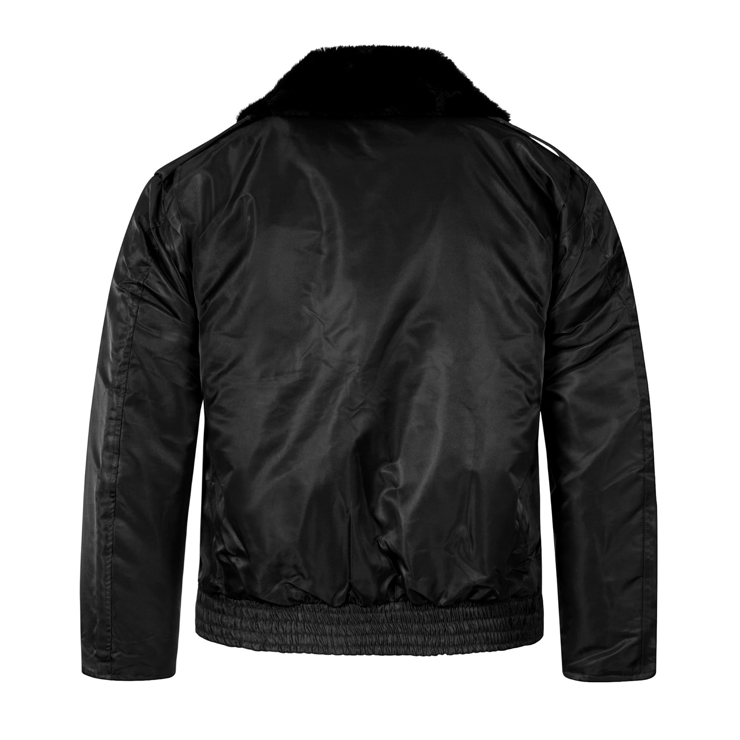 Padded Jacket NYPD Style Insulated Bomber Black