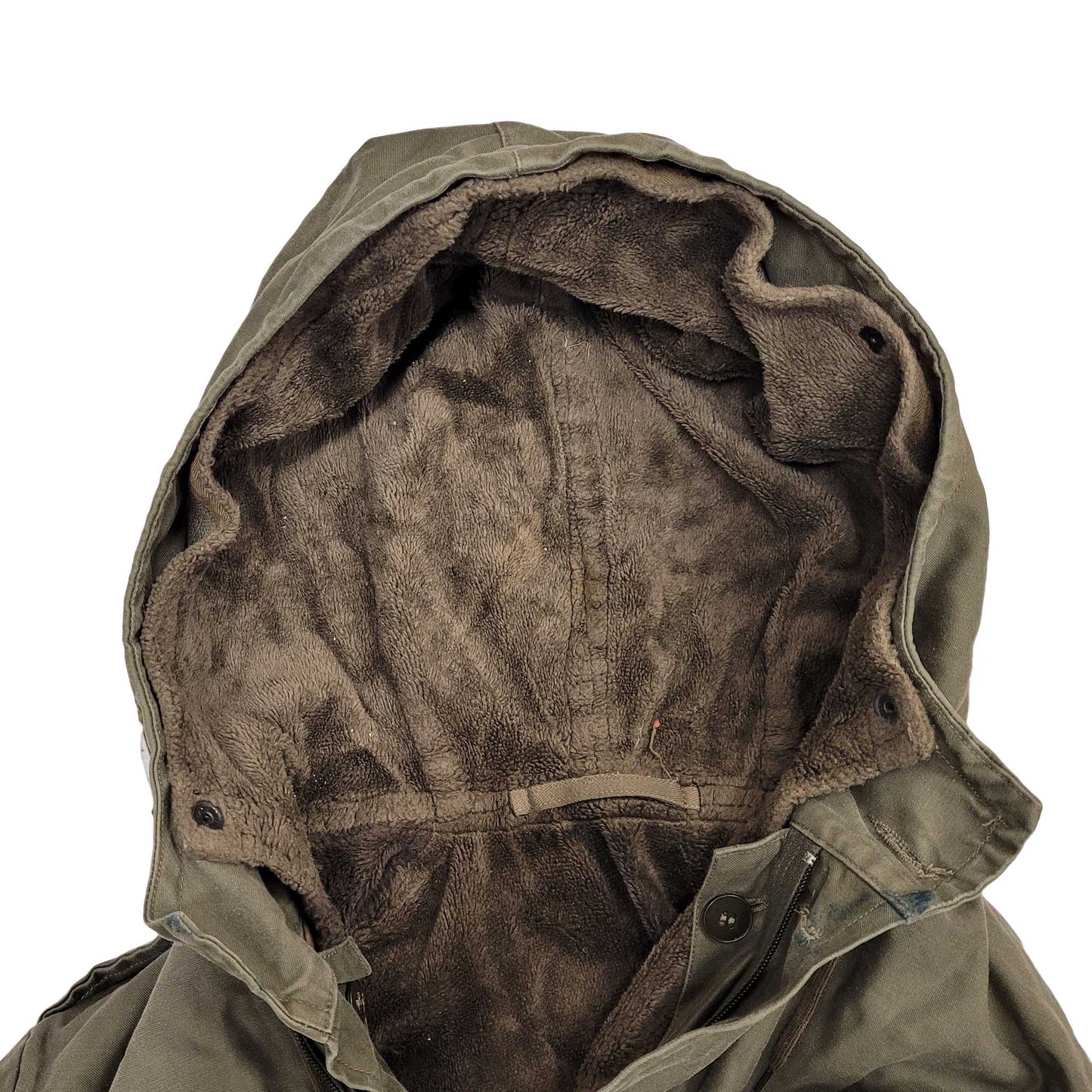 Original German Army Parka Military Vintage Surplus Field Coat Olive