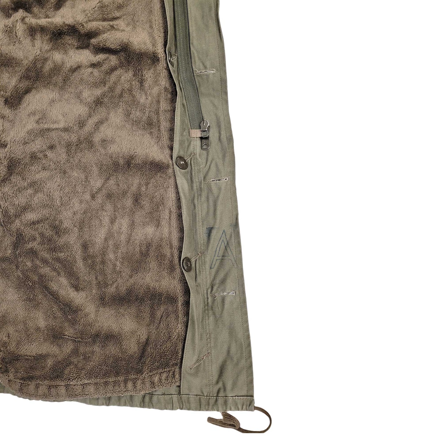 Original German Army Parka Military Vintage Surplus Field Coat Olive