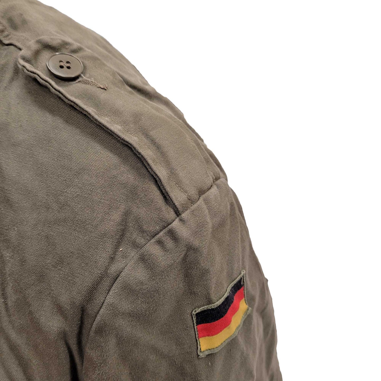 Original German Army Parka Military Vintage Surplus Field Coat Olive