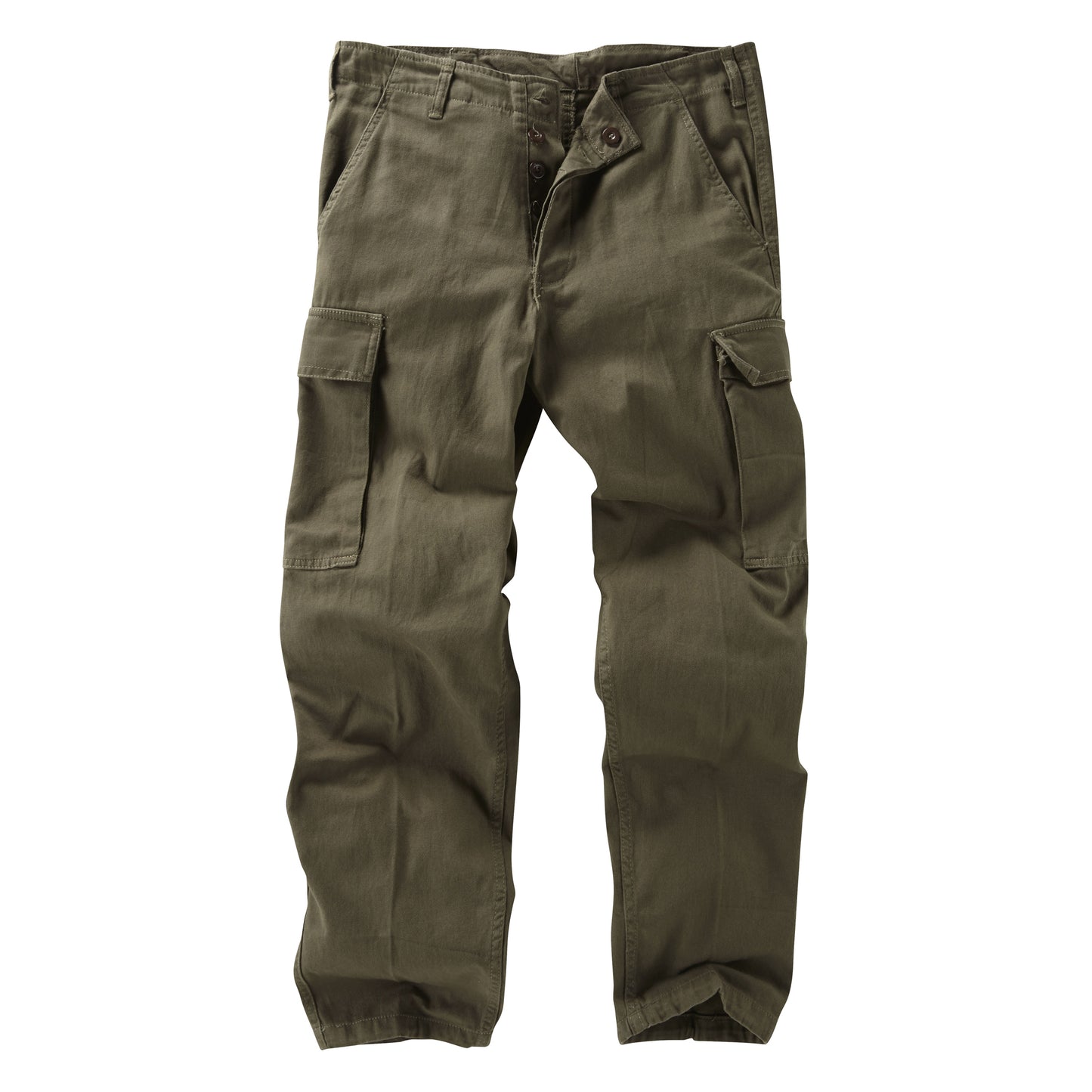 Original German Moleskin Trouser Army Bundeswehr Military Pants Stonewashed Olive