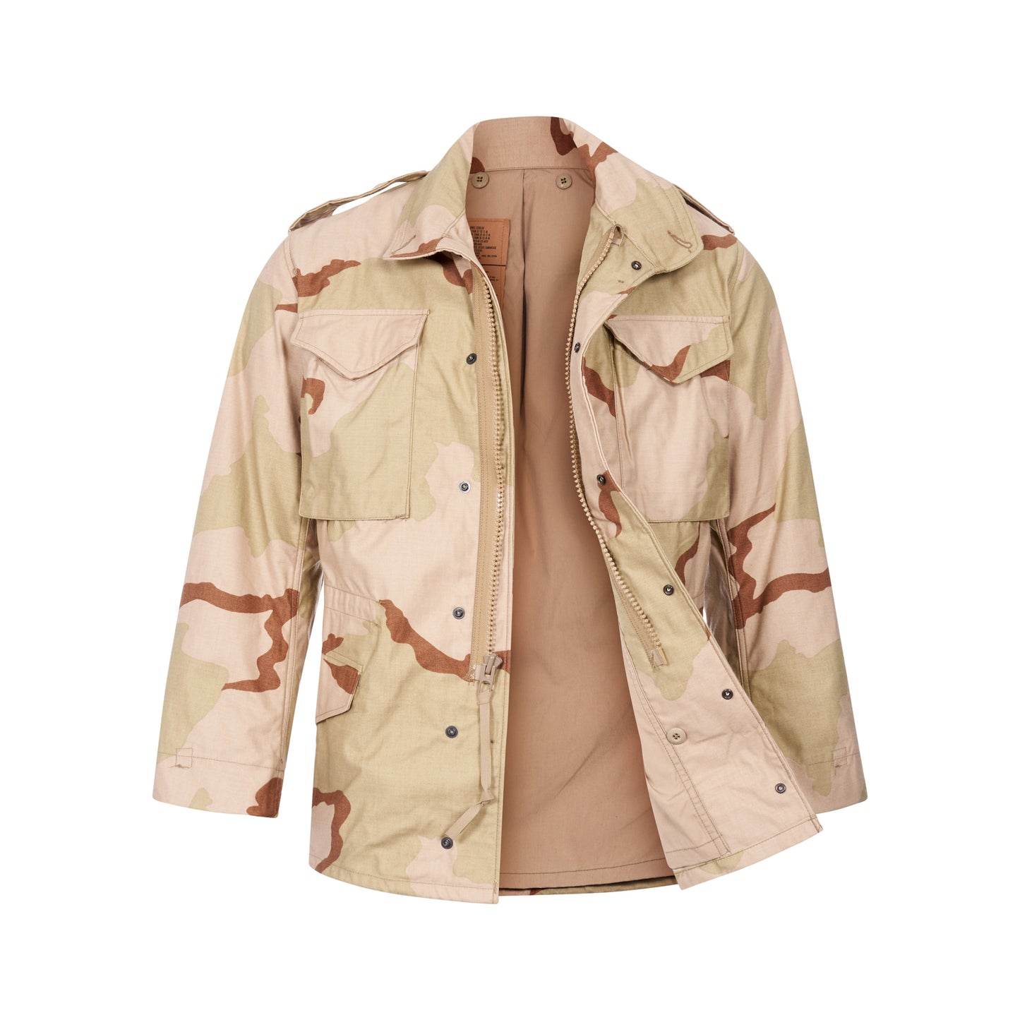 Original US M65 Jacket Combat Field Coat Military Vintage Surplus Tri Desert US Tri Desert (3D)