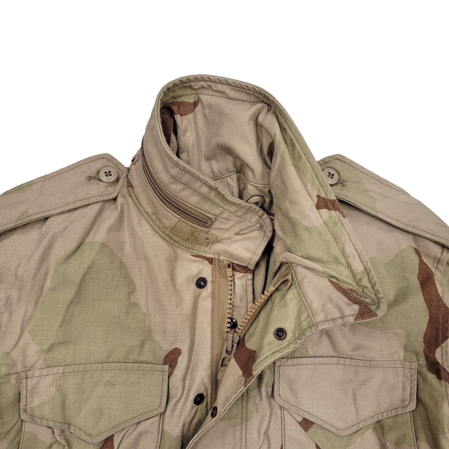 Original US M65 Jacket Combat Field Coat Military Vintage Surplus Tri Desert Minor Defects US Tri Desert (3D)