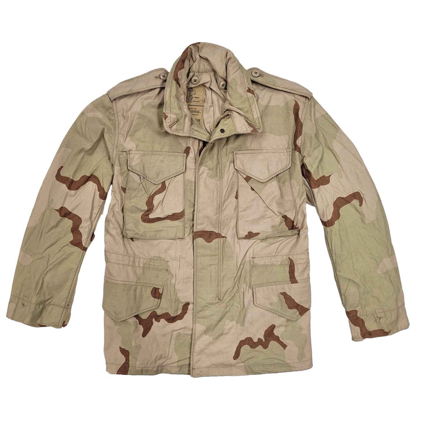 Original US M65 Jacket Combat Field Coat Military Vintage Surplus Tri Desert Minor Defects US Tri Desert (3D)
