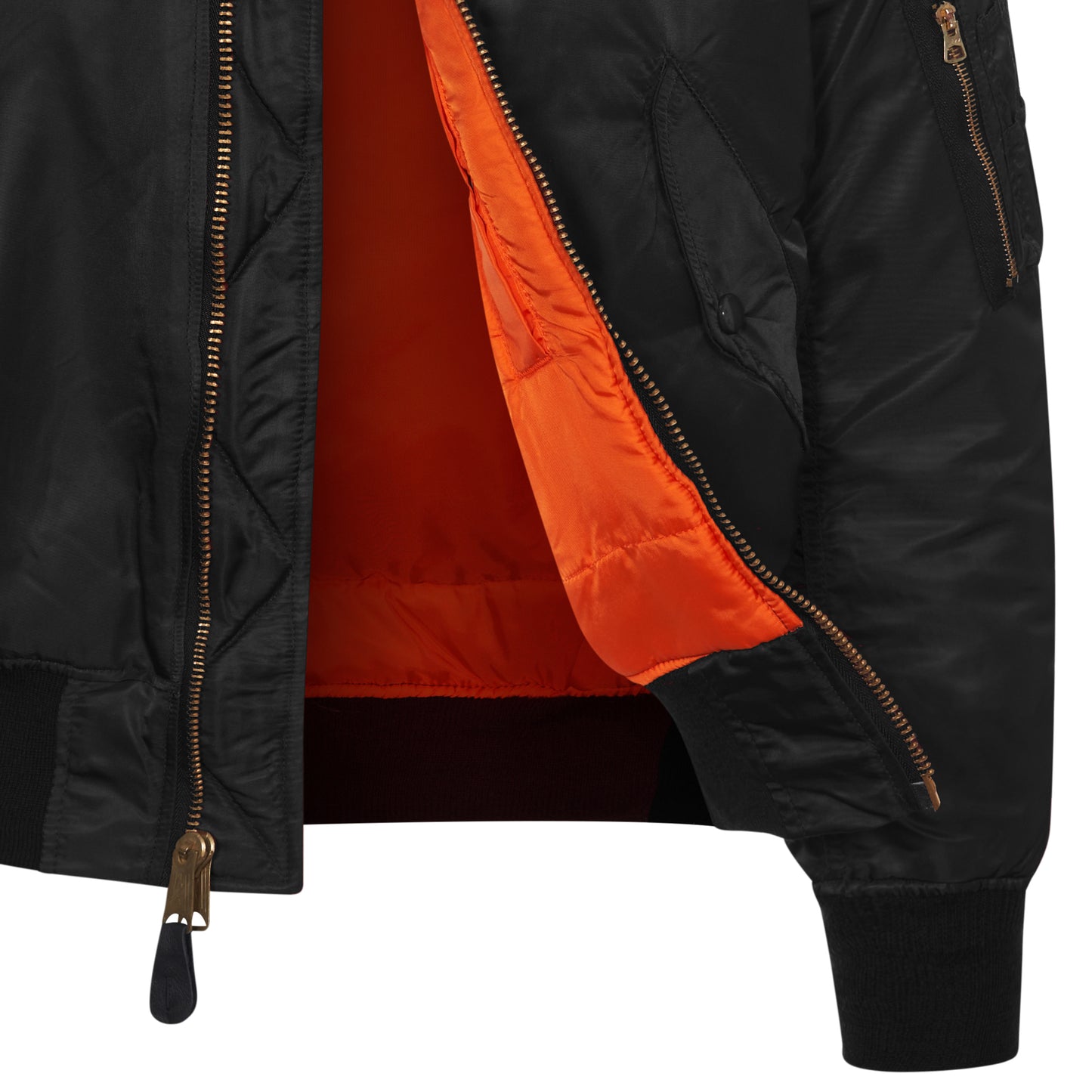Original US MA1 Flight Jacket Padded Bomber Black