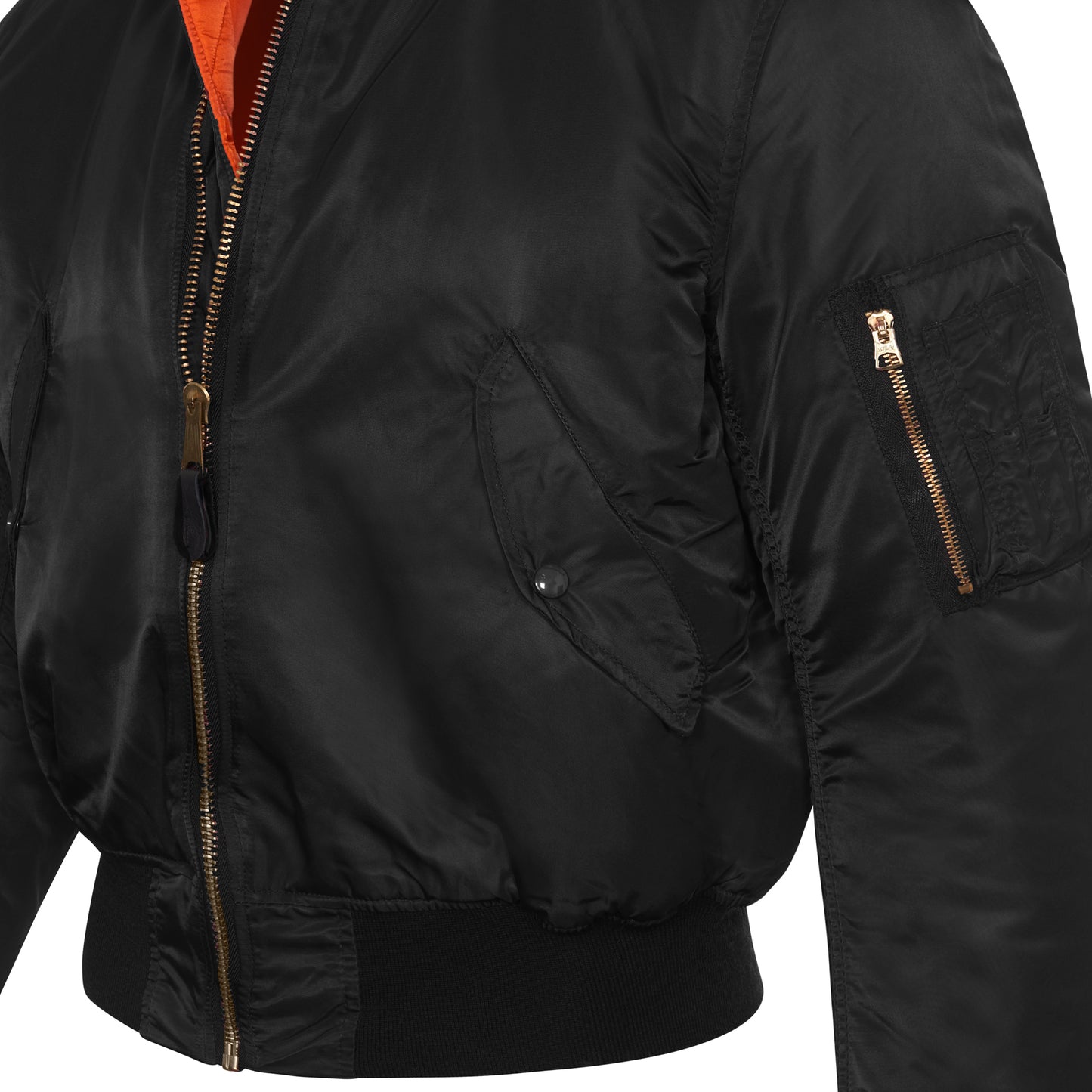 Original US MA1 Flight Jacket Padded Bomber Black