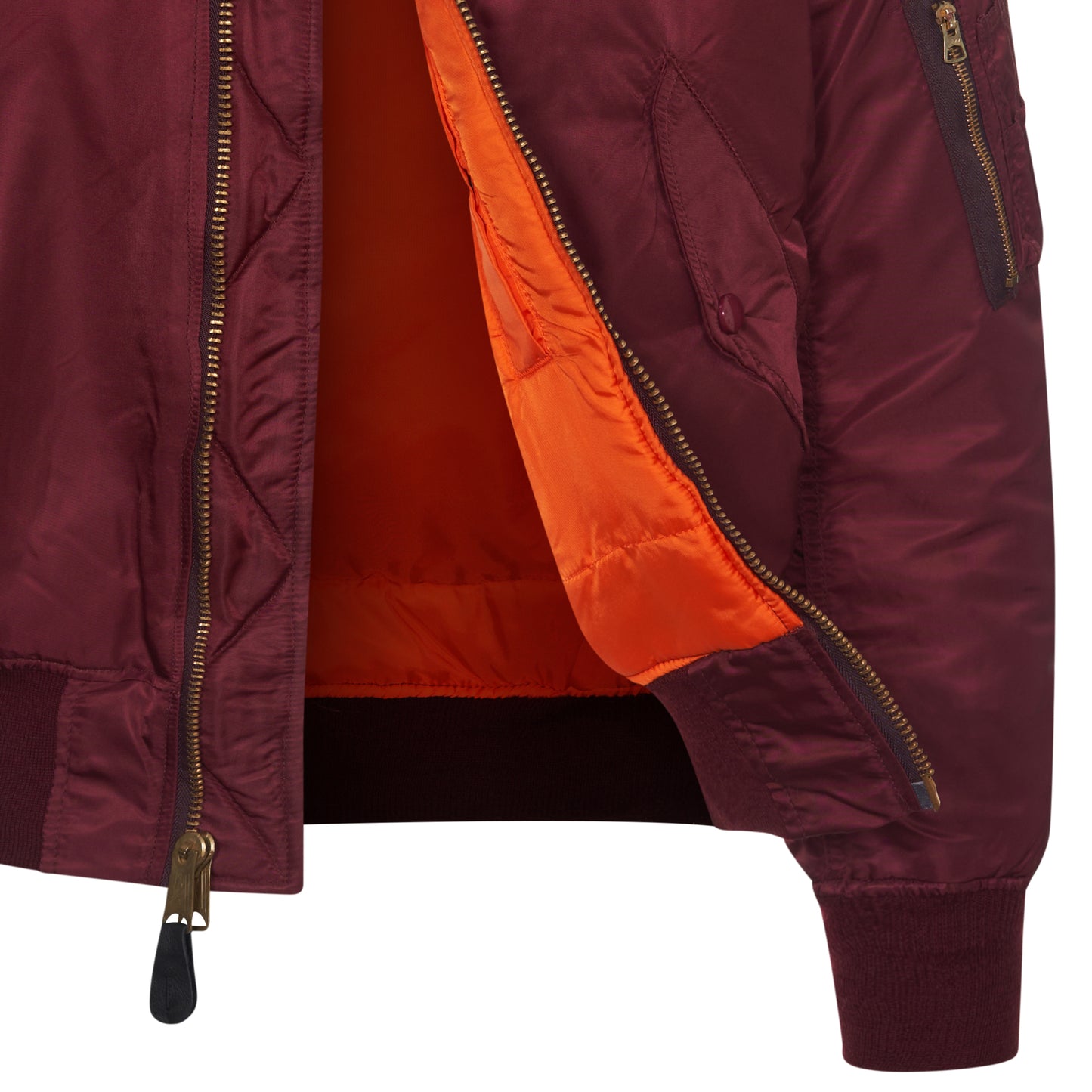 Original US MA1 Flight Jacket Padded Bomber Concord Maroon