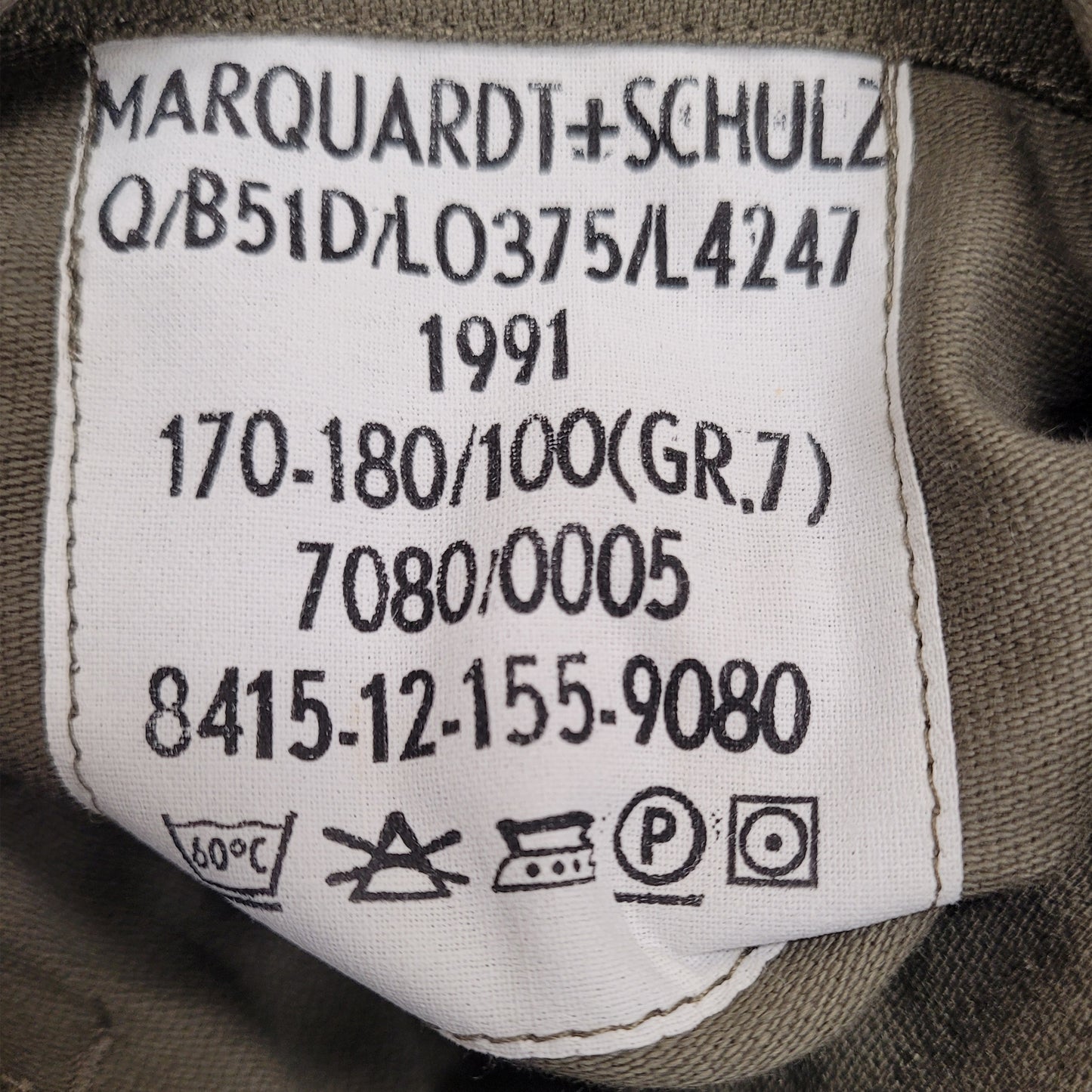 Original German Army Moleskin Jacket Vintage Coat Olive Green