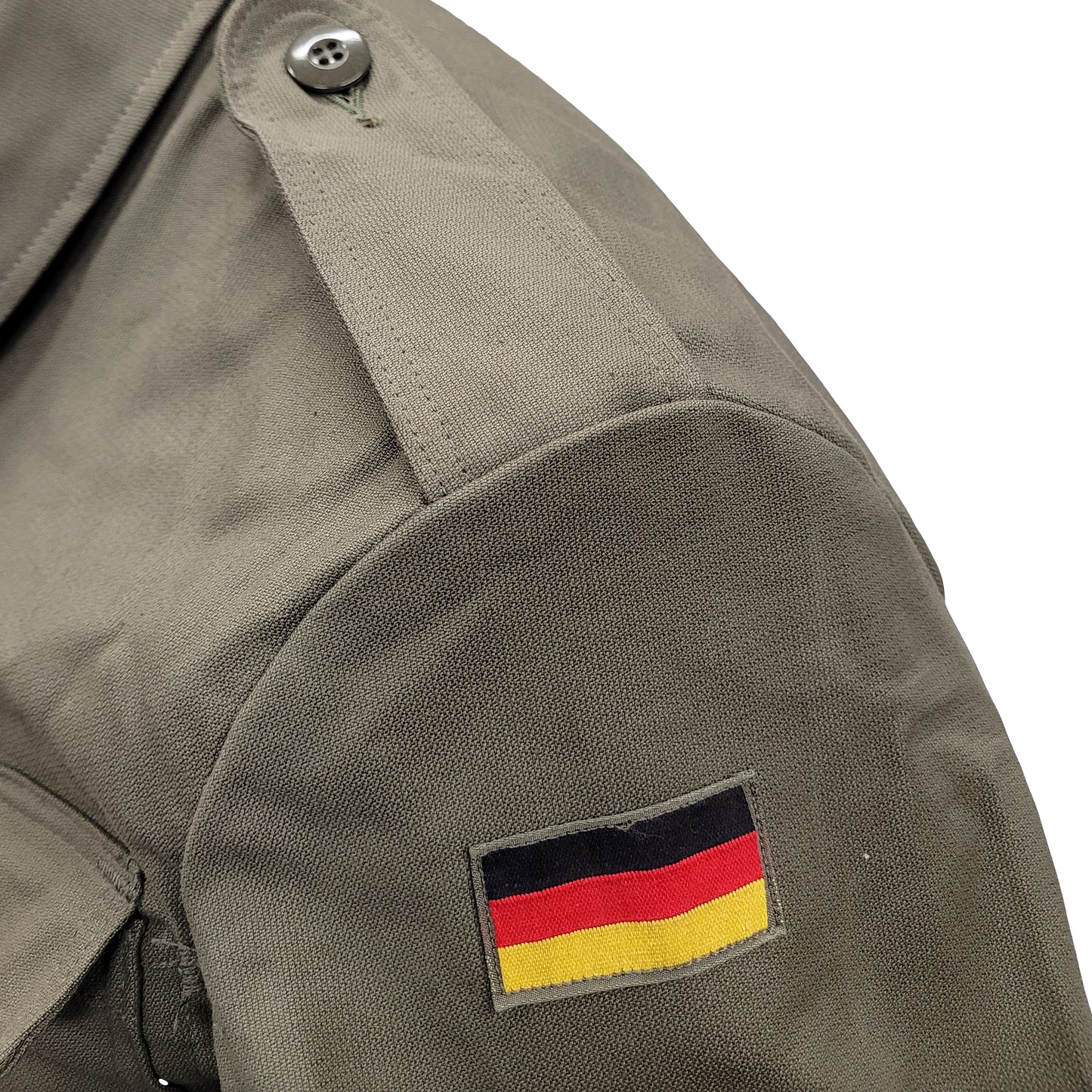 Original German Army Moleskin Jacket Vintage Coat Olive Green