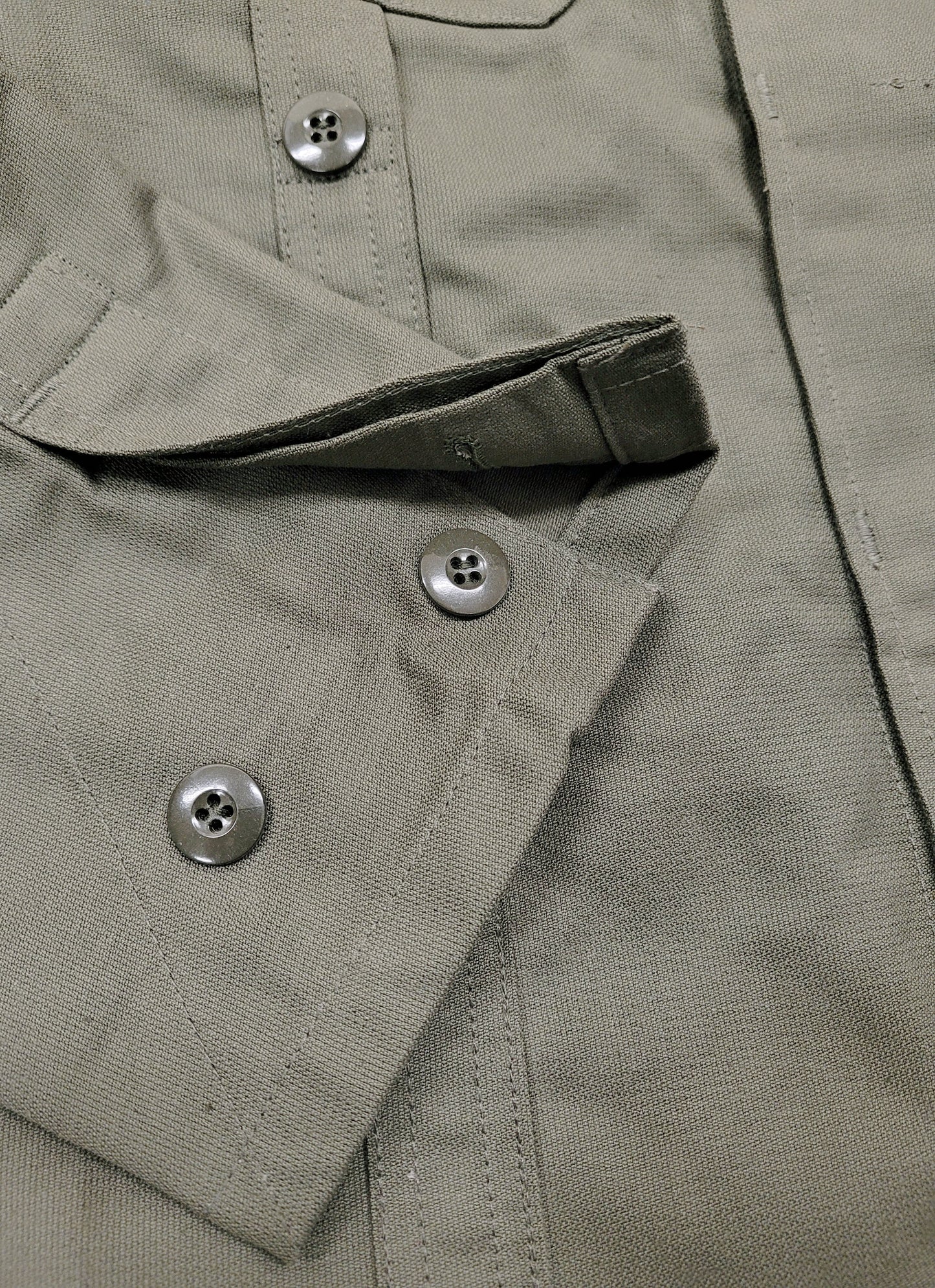 Original German Army Moleskin Jacket Vintage Coat Olive Green