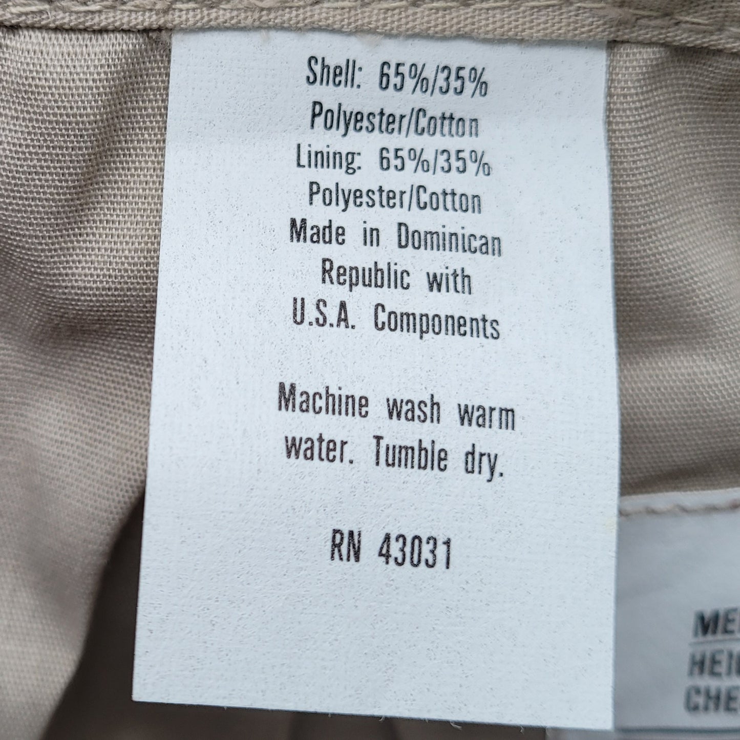 Original US M65 Jacket Combat Field Coat Military Vintage Surplus Beige