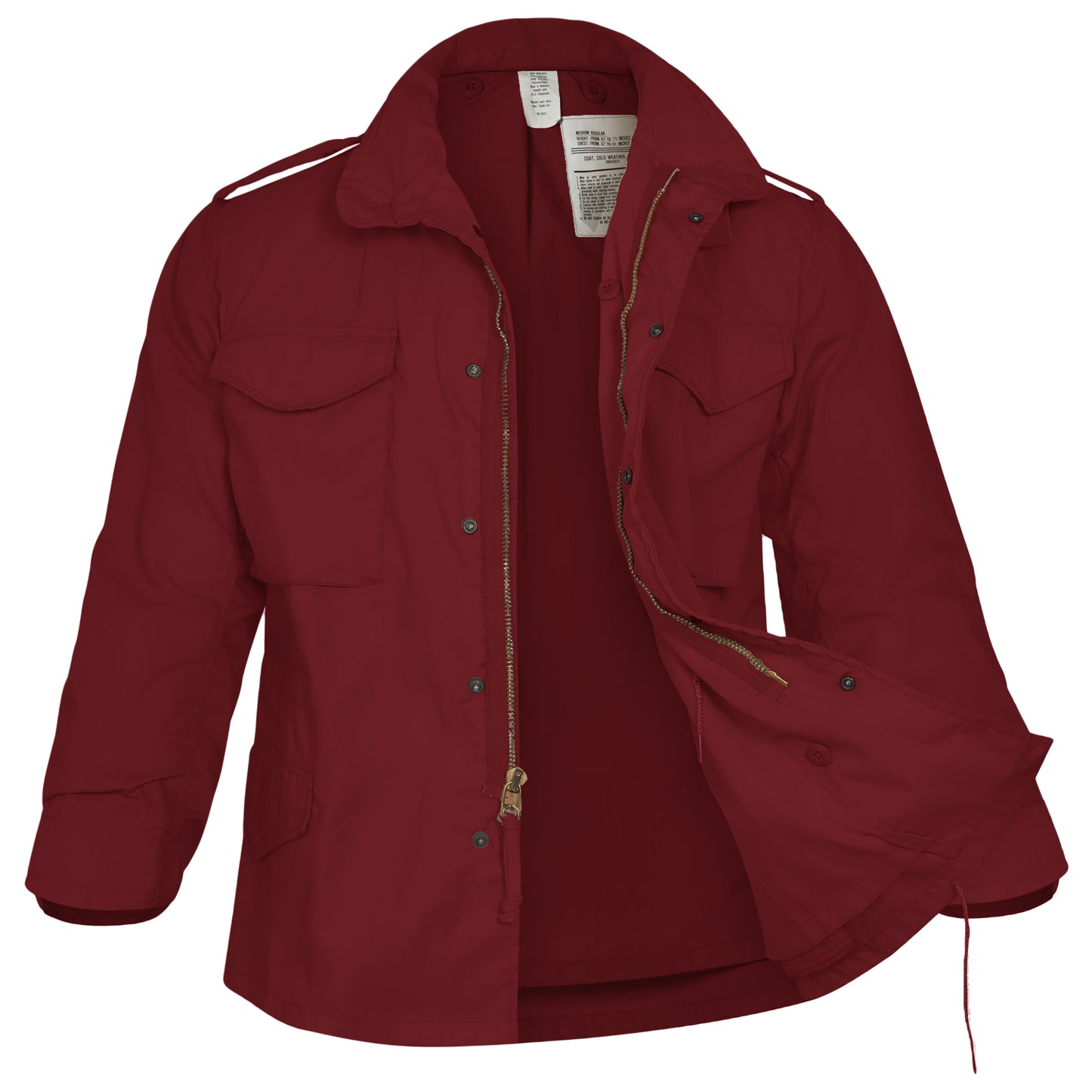 Original US M65 Jacket Combat Field Coat Military Vintage Surplus Maroon