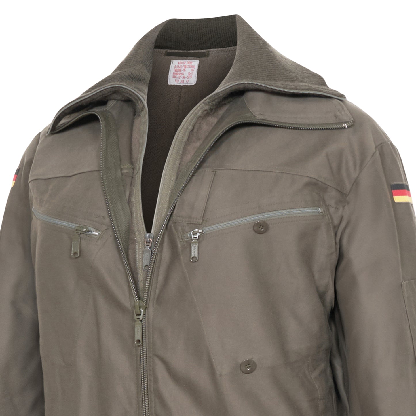 Army Tanksuit Original German Military Vintage Surplus Suit with Liner Used Olive