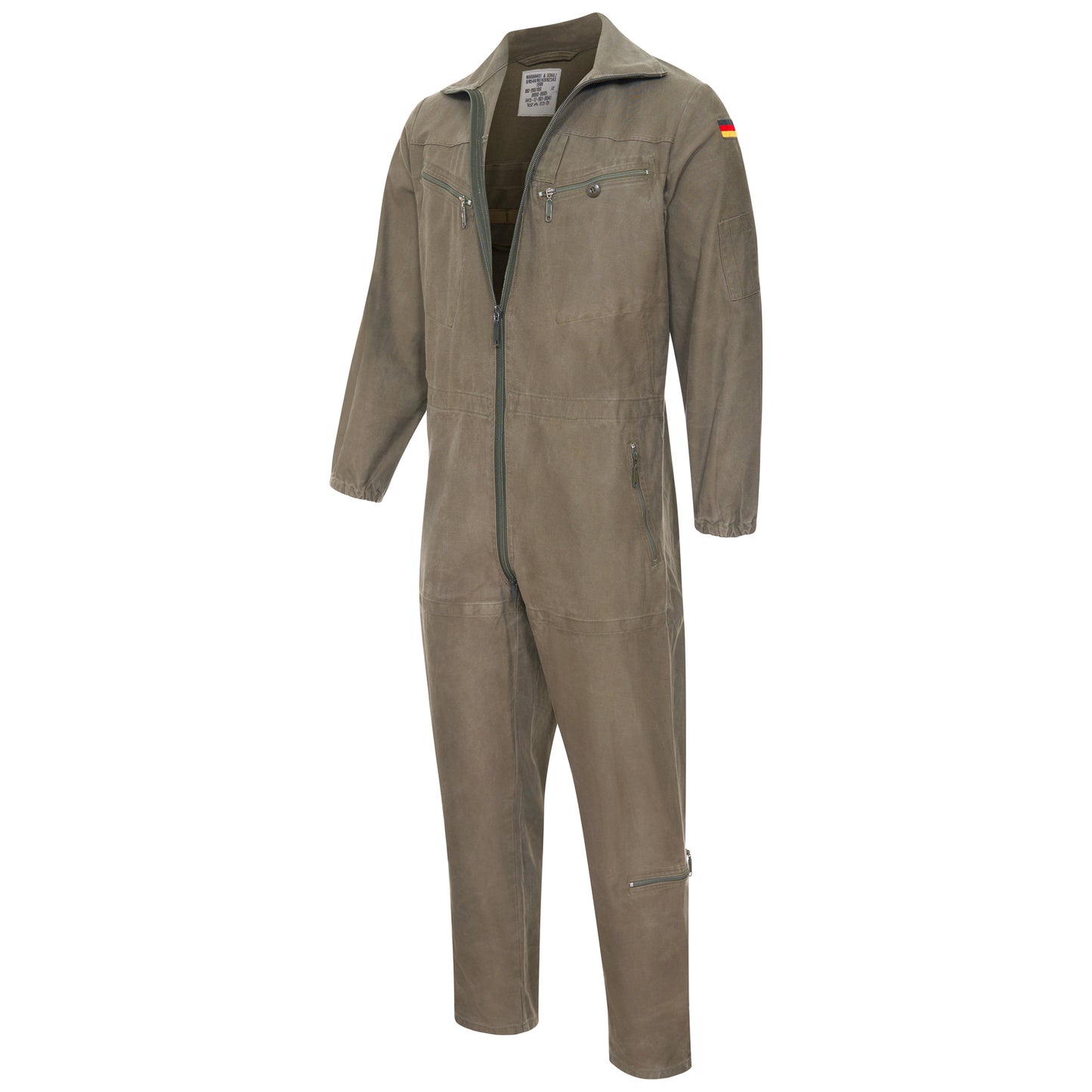 Army Tanksuit Original German Military Vintage Surplus Suit Shell Used Olive