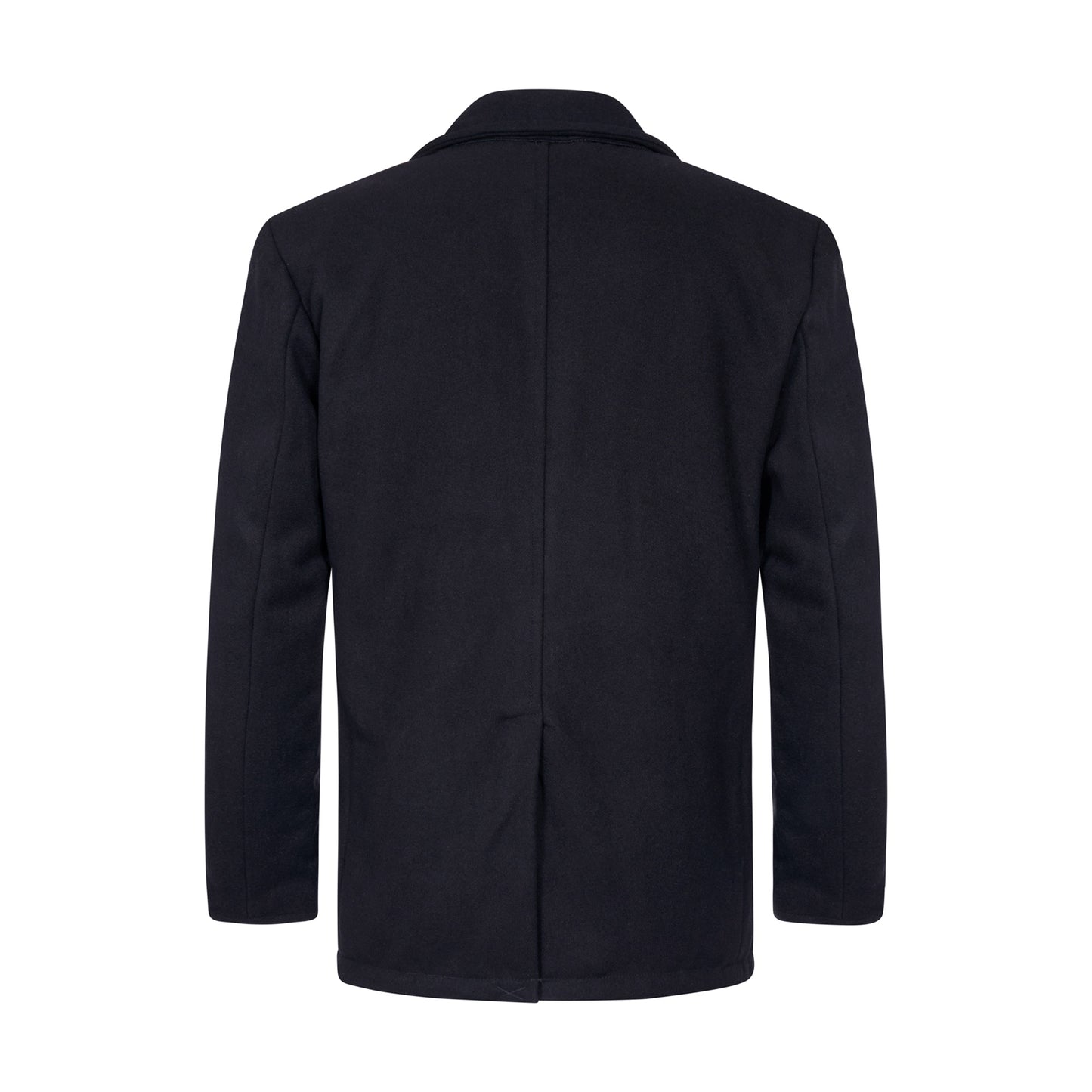 Pea Coat US Navy Military Style Wool Jacket Dark Navy