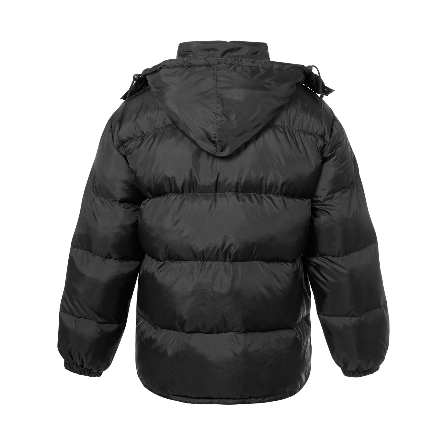 Puffer Jacket Winter Padded Insulated Warm Long Coat Black