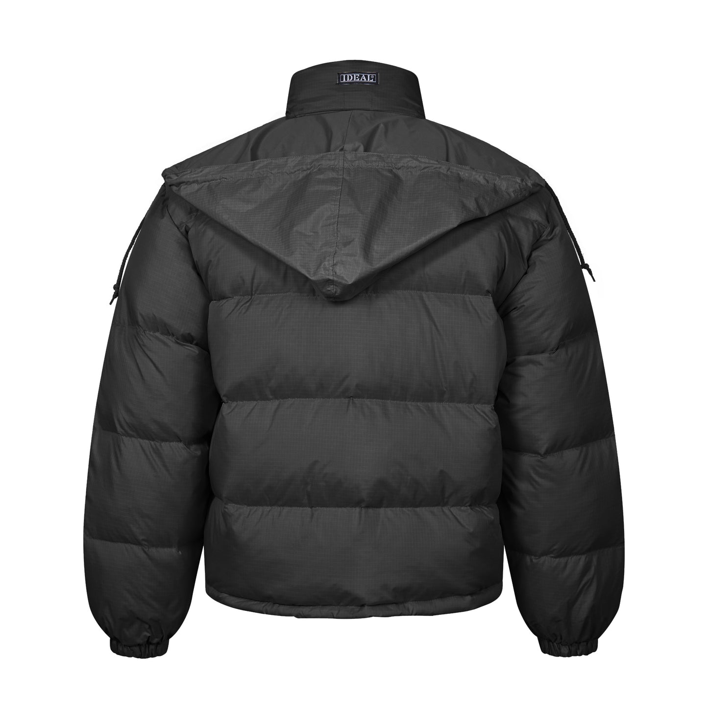 Puffer Jacket Winter Padded Insulated Warm Coat Bomber Black