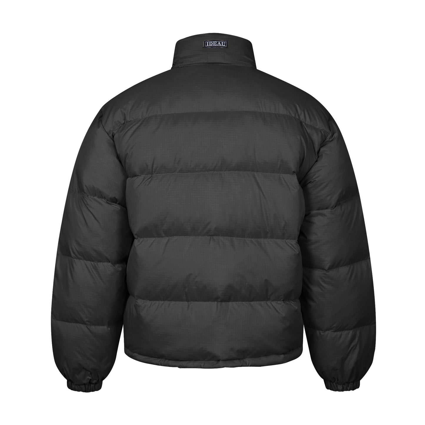 Puffer Jacket Winter Padded Insulated Warm Coat Bomber Black