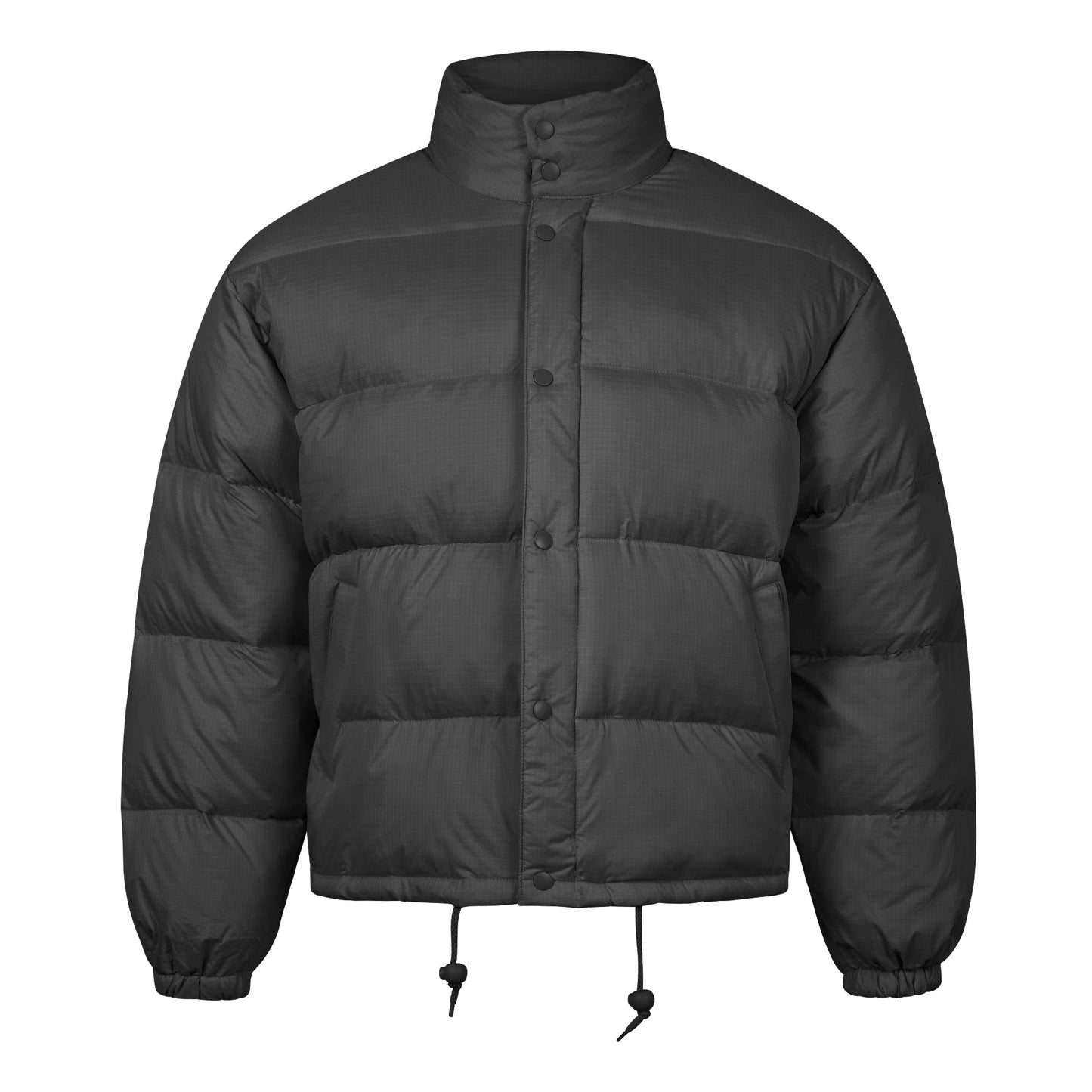Puffer Jacket Winter Padded Insulated Warm Coat Bomber Black