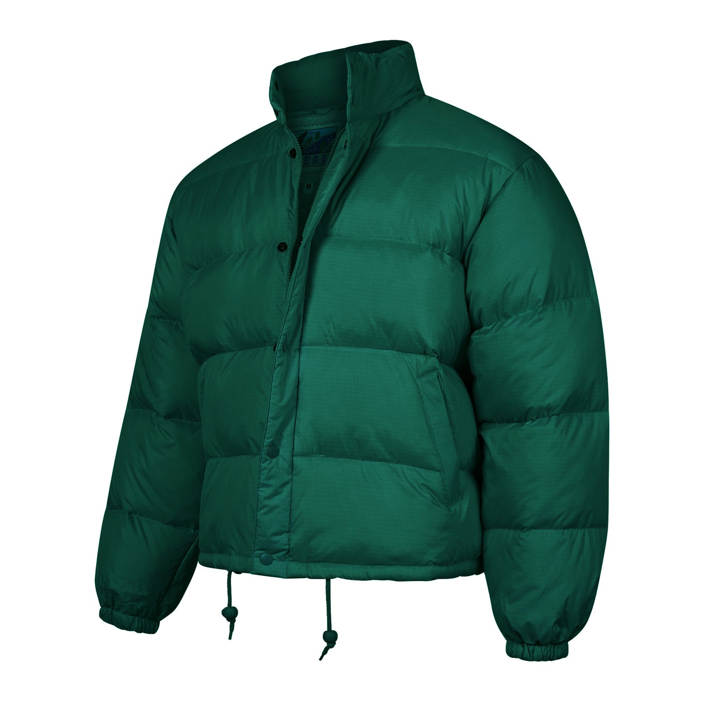 Puffer Jacket Winter Padded Insulated Warm Coat Bomber Green
